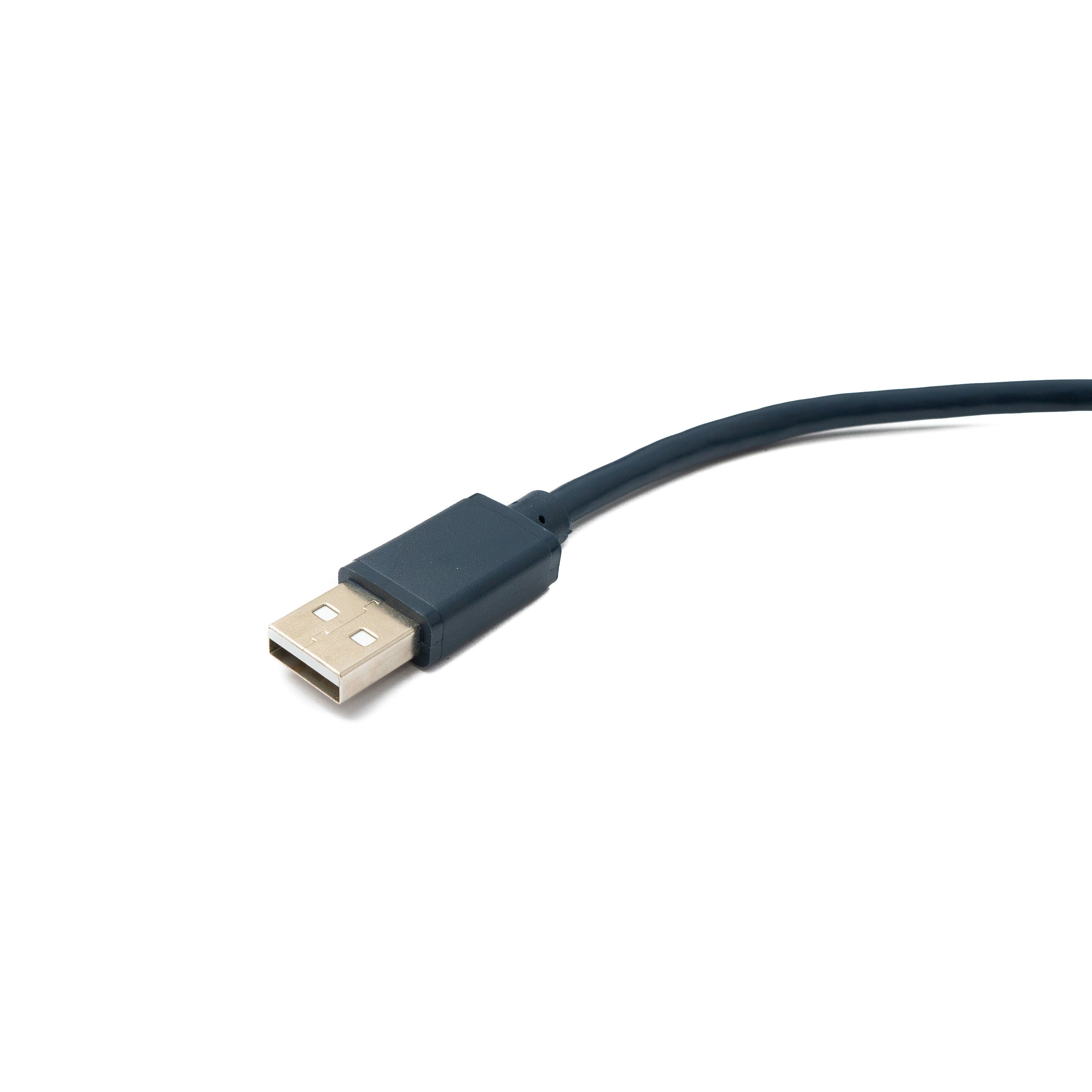 Systemhaus Zakaria USB 2.0 Kabel 120 cm Typ A zu DB25 Seriell D Sub Adapter Blau