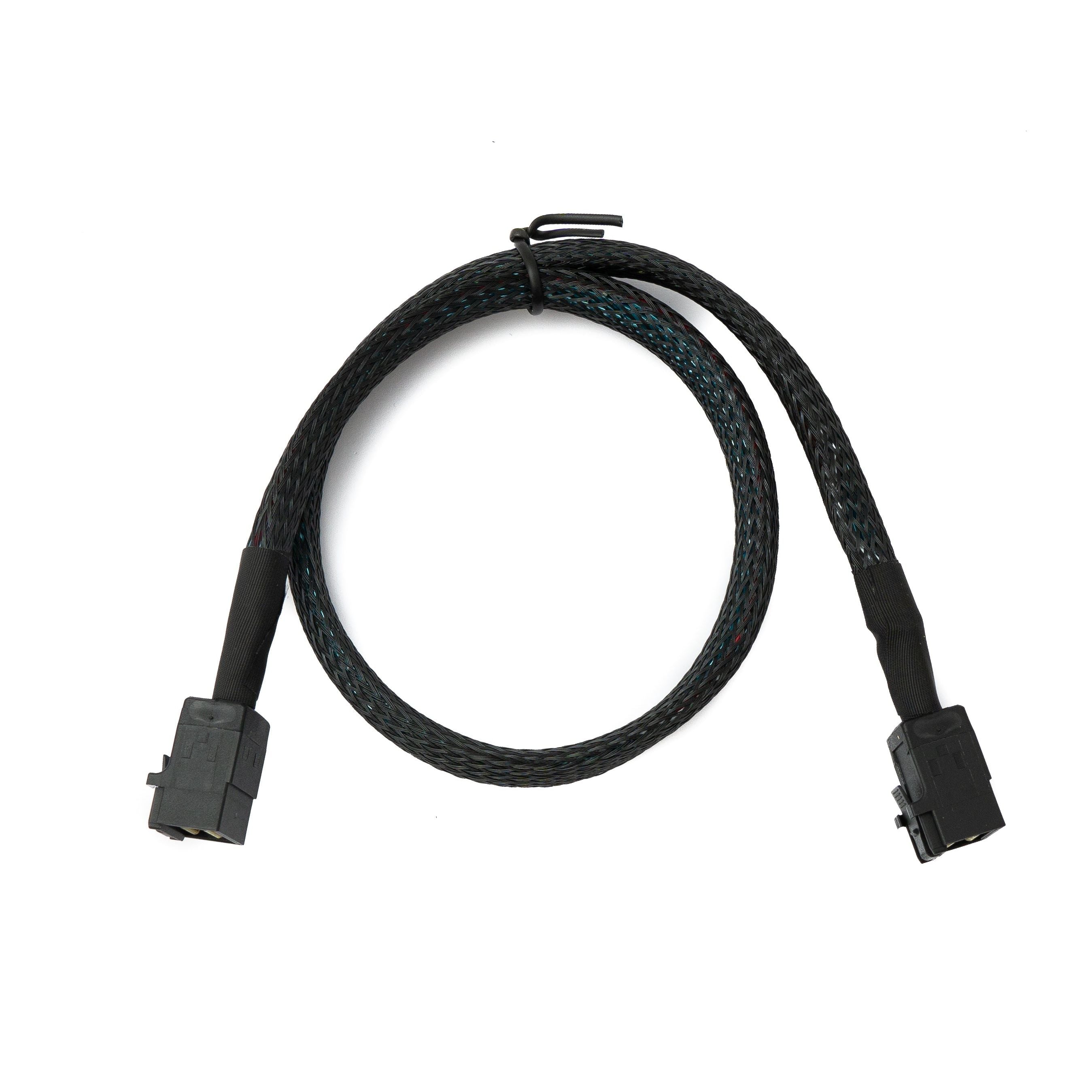 SFF8643 Kabel 50 cm Mini SAS HD Stecker Zu Stecker Geflochtenes HD Kabel Zur Festplattenanbindung