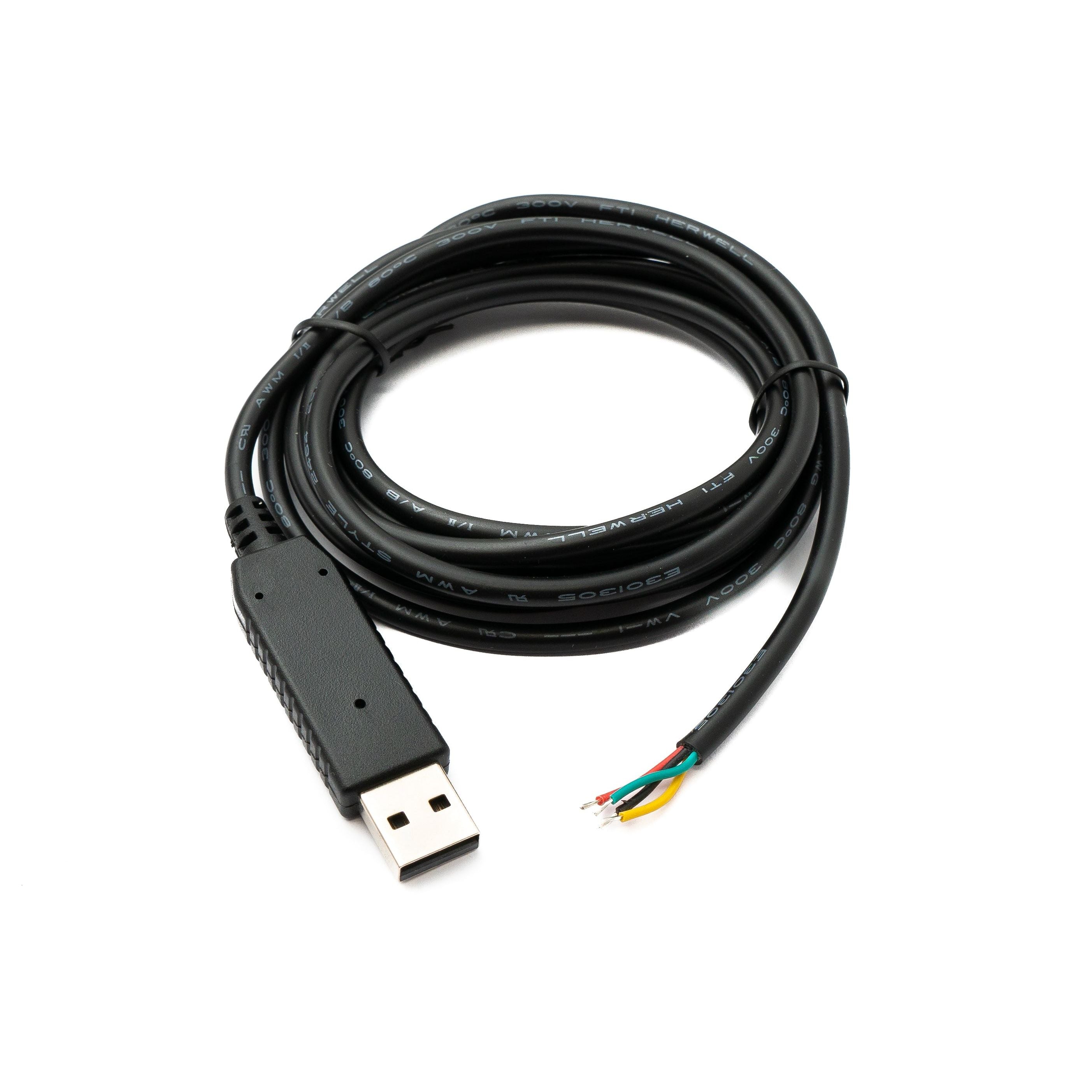 PCsensor USB 2.0 Kabel Typ A Zu 4 Pin Pigtail Schwarz 2 m Hi Speed 480 Mbit Pro Sekunde