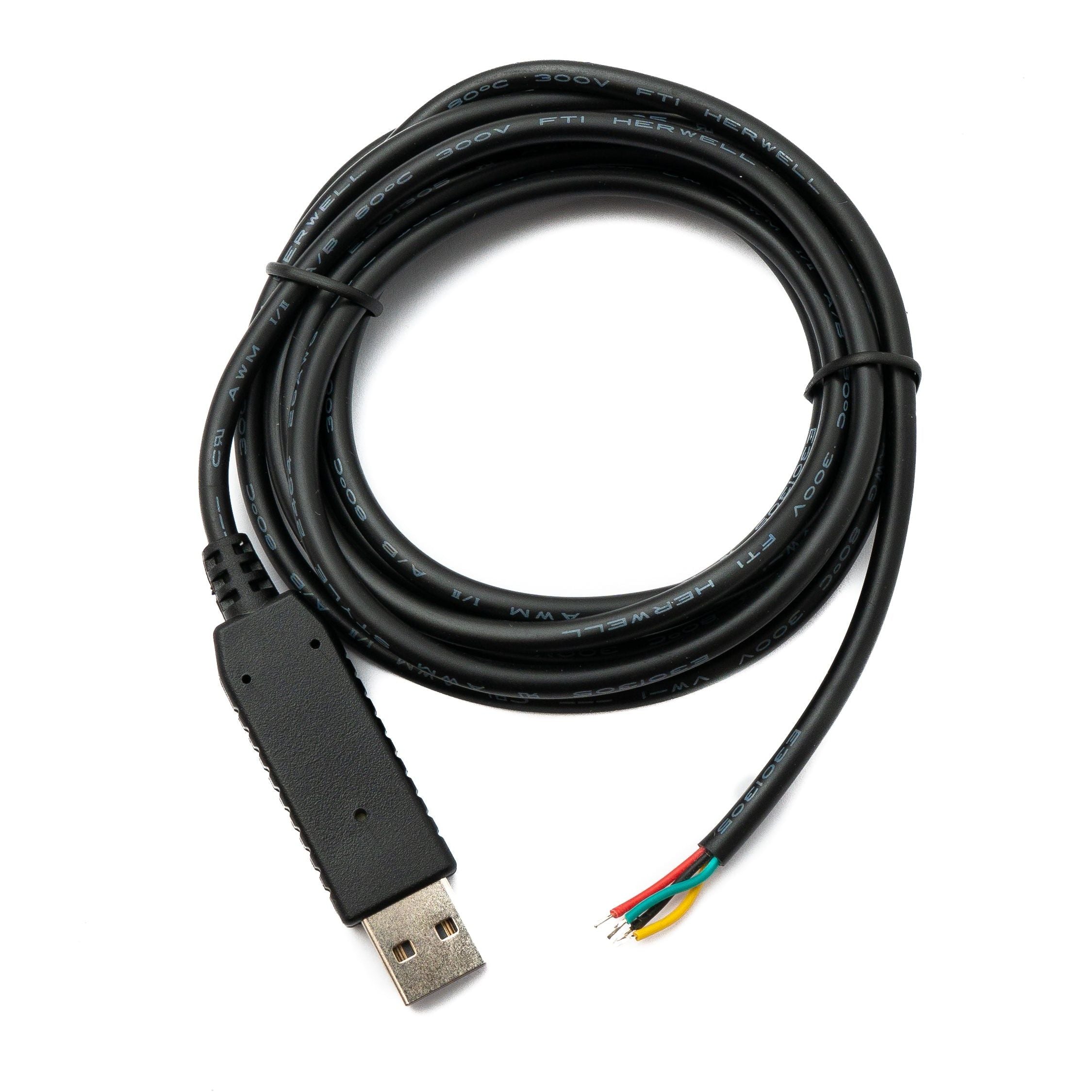 PCsensor USB 2.0 Kabel Typ A Zu 4 Pin Pigtail Schwarz 2 m Hi Speed 480 Mbit Pro Sekunde
