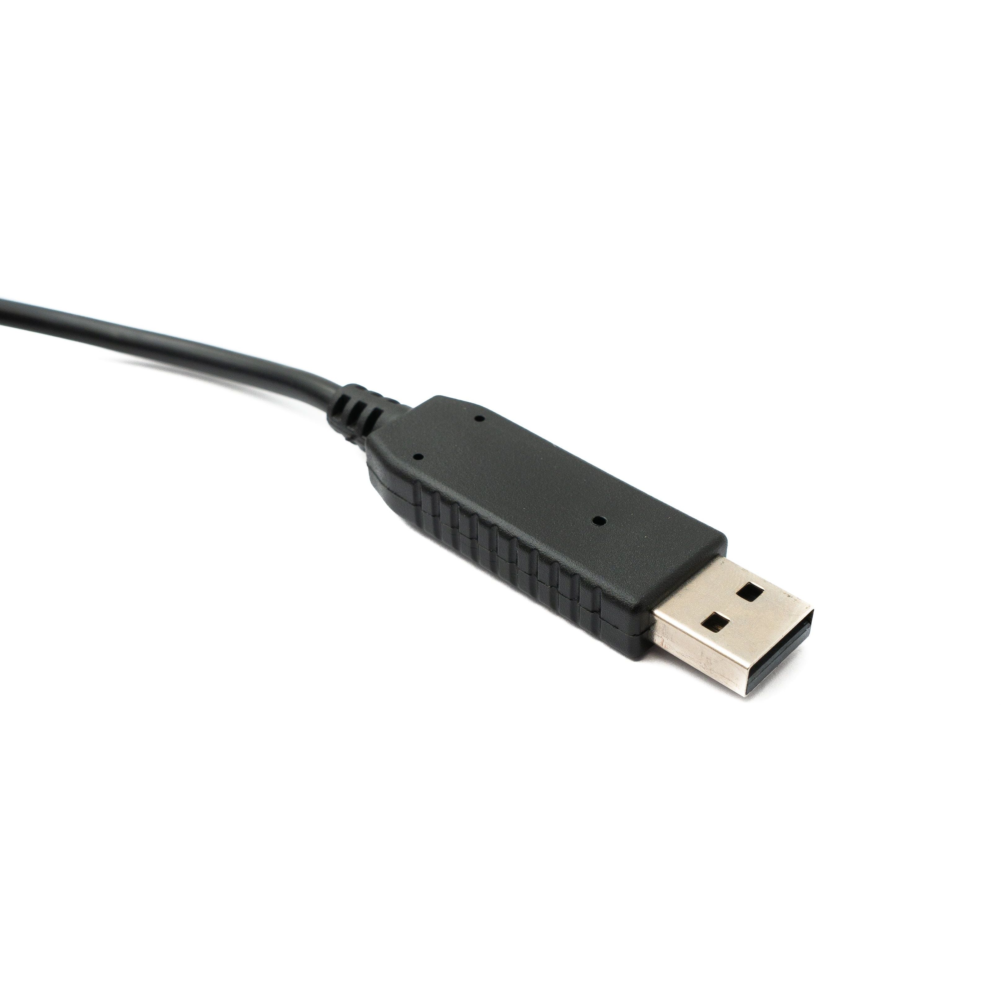 PCsensor USB 2.0 Kabel Typ A 2 m 7 Pin Pigtail Draht Schwarz Hohe Geschwindigkeit Bis 480 MBit Sekunde