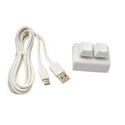 USB HID Mini Keypad Mit 2 Tasten Programmierbar Mechanisch RGB LED Weiß Für Osu Gaming