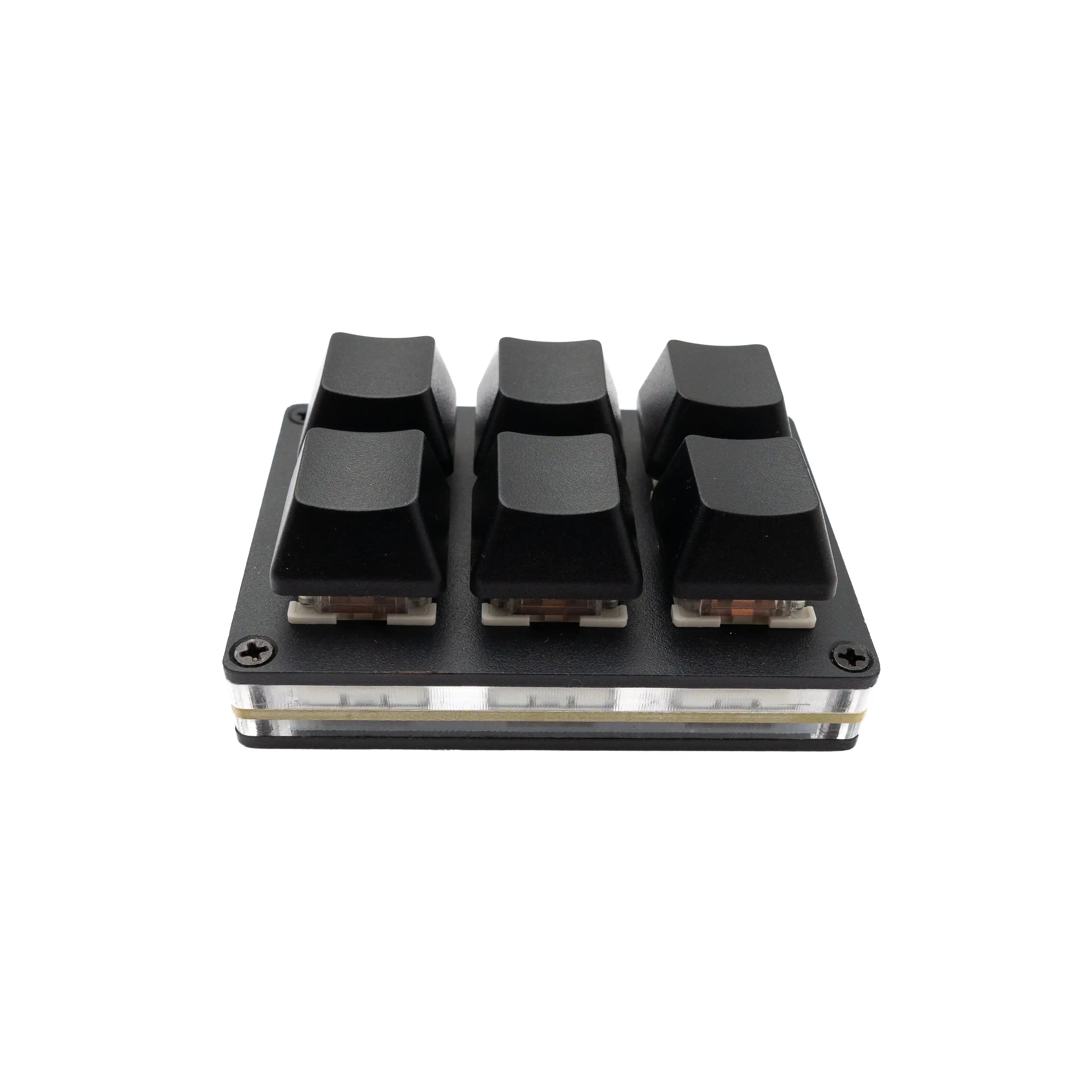 USB HID Mini Keypad 6 Tasten programmierbar mechanisch RGB LED PC Hotkeys Schwarz für osu!