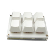 USB HID Mini Keypad Mit 6 Tasten Mechanisch RGB Beleuchtung Weiss Fuer Osu PC Hotkeys