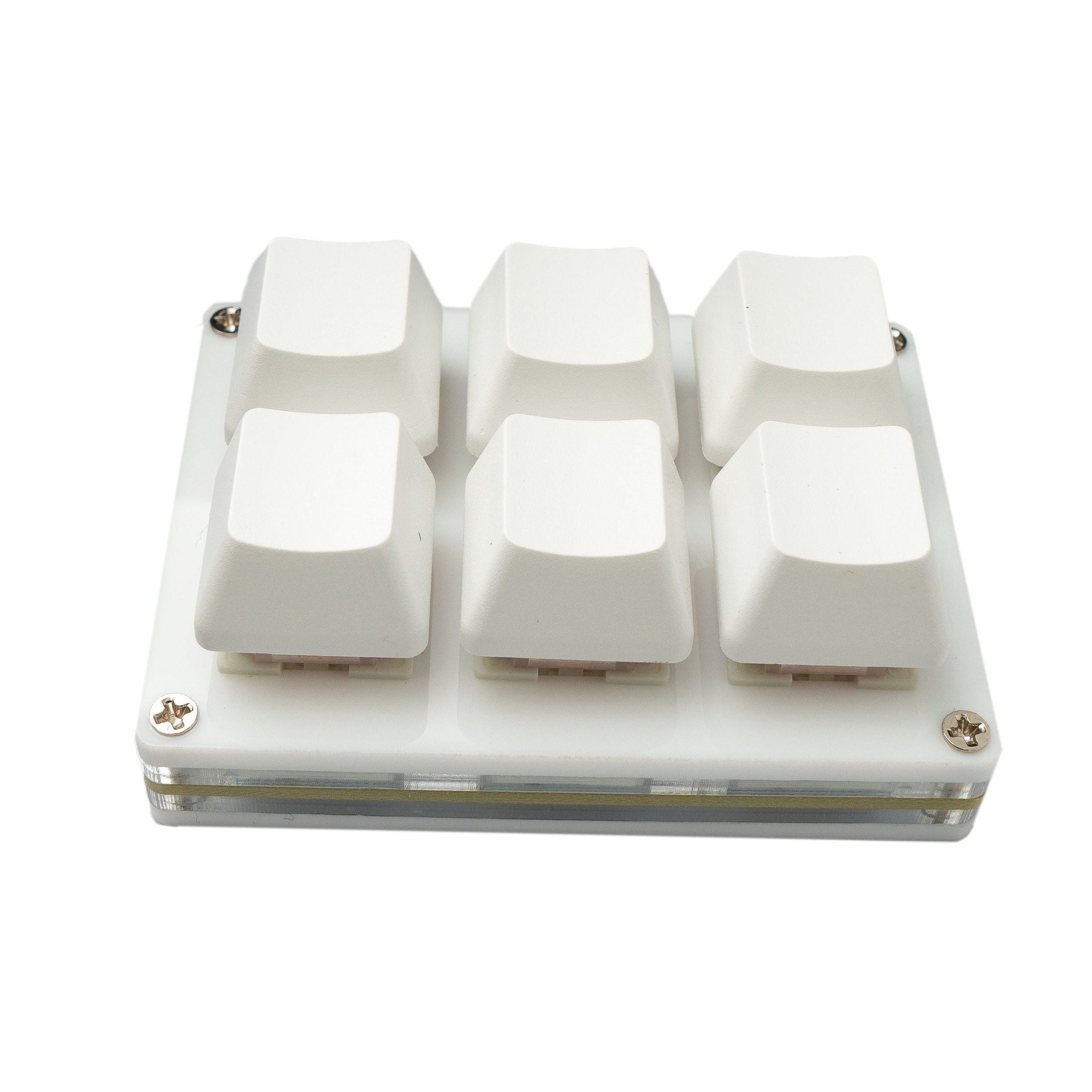 USB HID Mini Keypad Mit 6 Tasten Mechanisch RGB Beleuchtung Weiss Fuer Osu PC Hotkeys