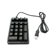Numpad Ziffernblock 21 Tasten USB 2.0 Mechanische Tastatur Mit RGB LED Beleuchtung Schwarz