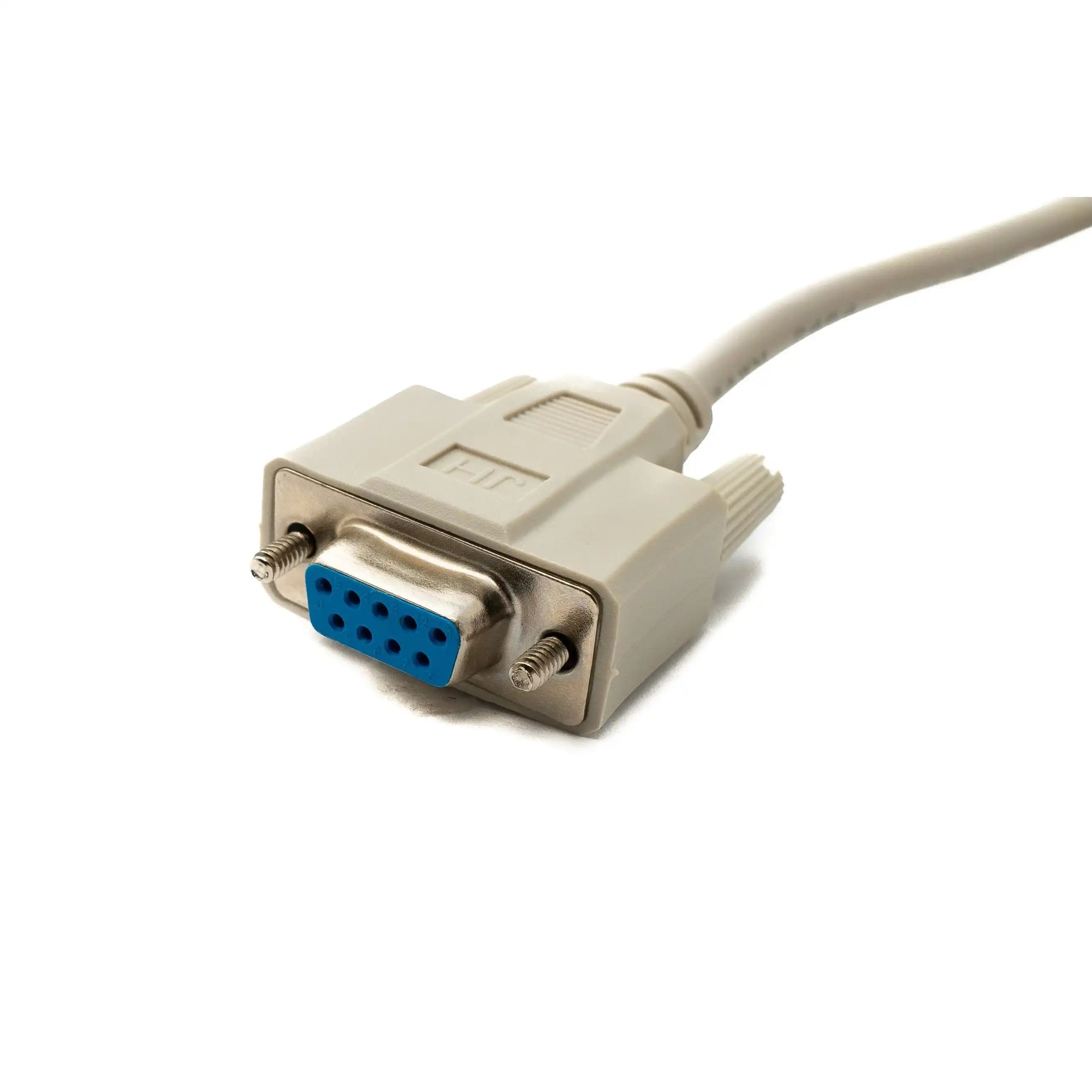 D Sub Kabel 9 Pin DB9 Buchse Zu Buchse Grau 3 m RS232 Seriell Anschlusskabel Hochwertig