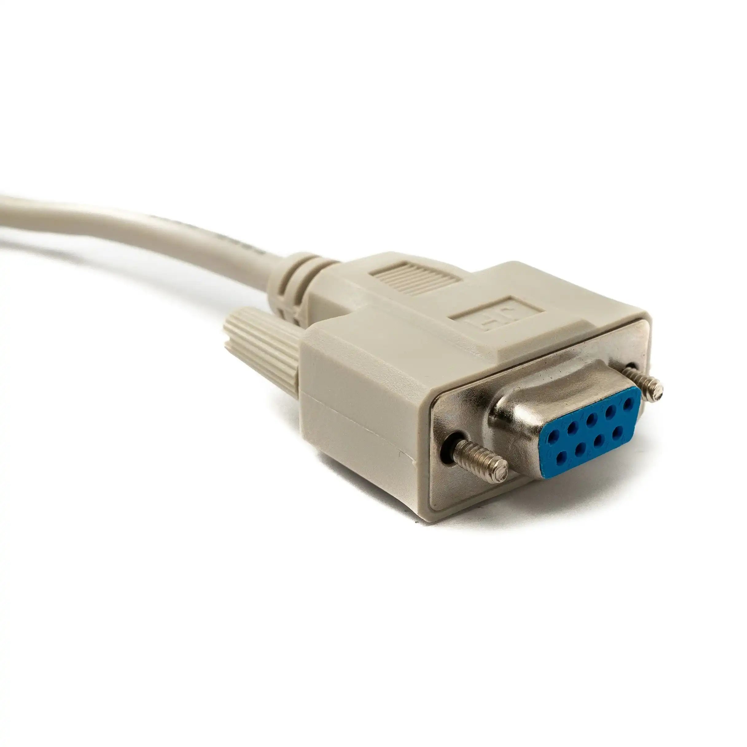 D Sub Kabel 9 Pin DB9 Buchse Zu Buchse Grau 3 m RS232 Seriell Anschlusskabel Hochwertig