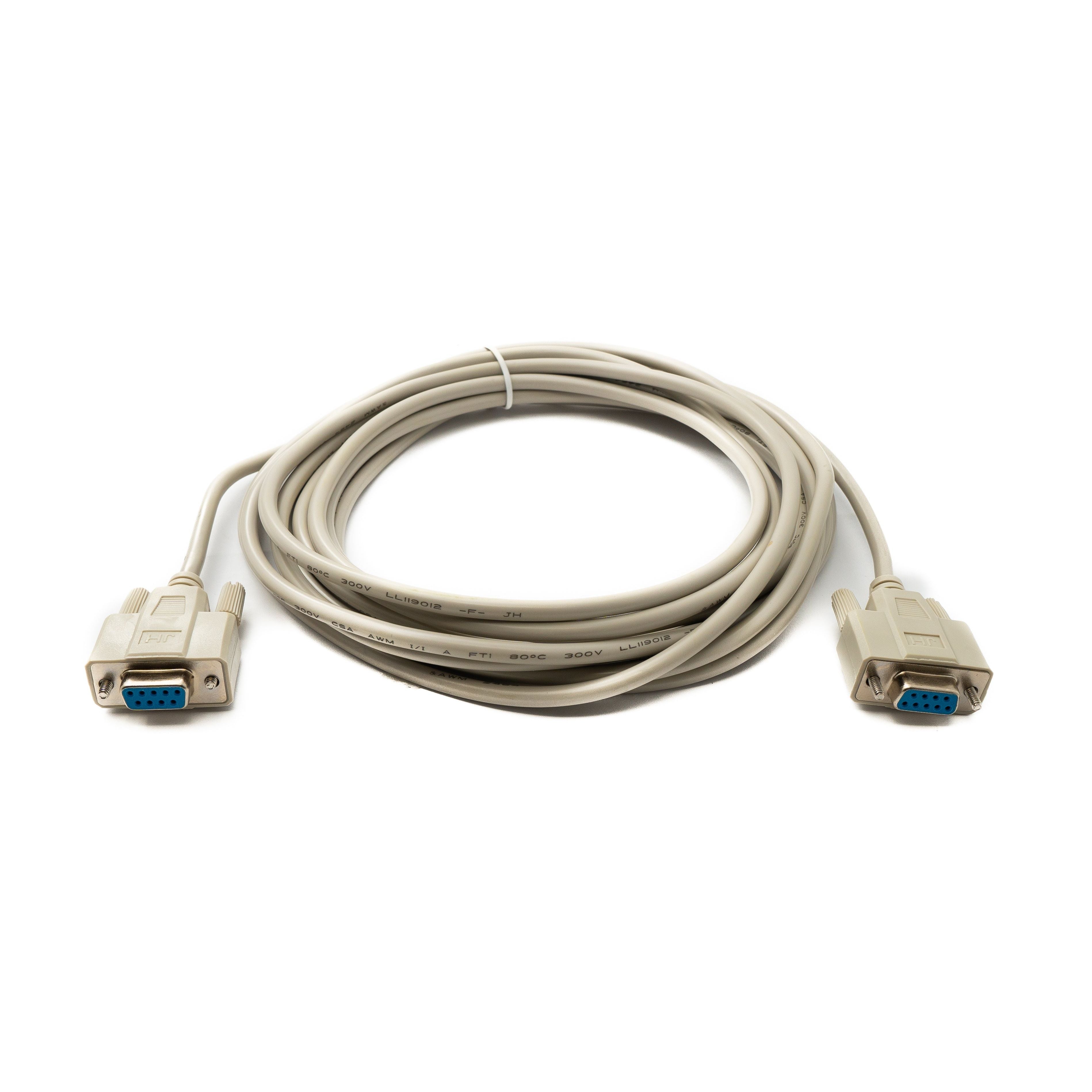 System-S D Sub Kabel 5 m 9 Pin Buchse Zu Buchse RS232 DB9 Grau - Stabile Serielle Verbindung Für Computer Und Geräte