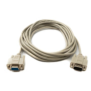 SYSTEM-S D Sub Kabel 5 m 9 Pin Stecker zu Buchse RS232 DB9 in Grau