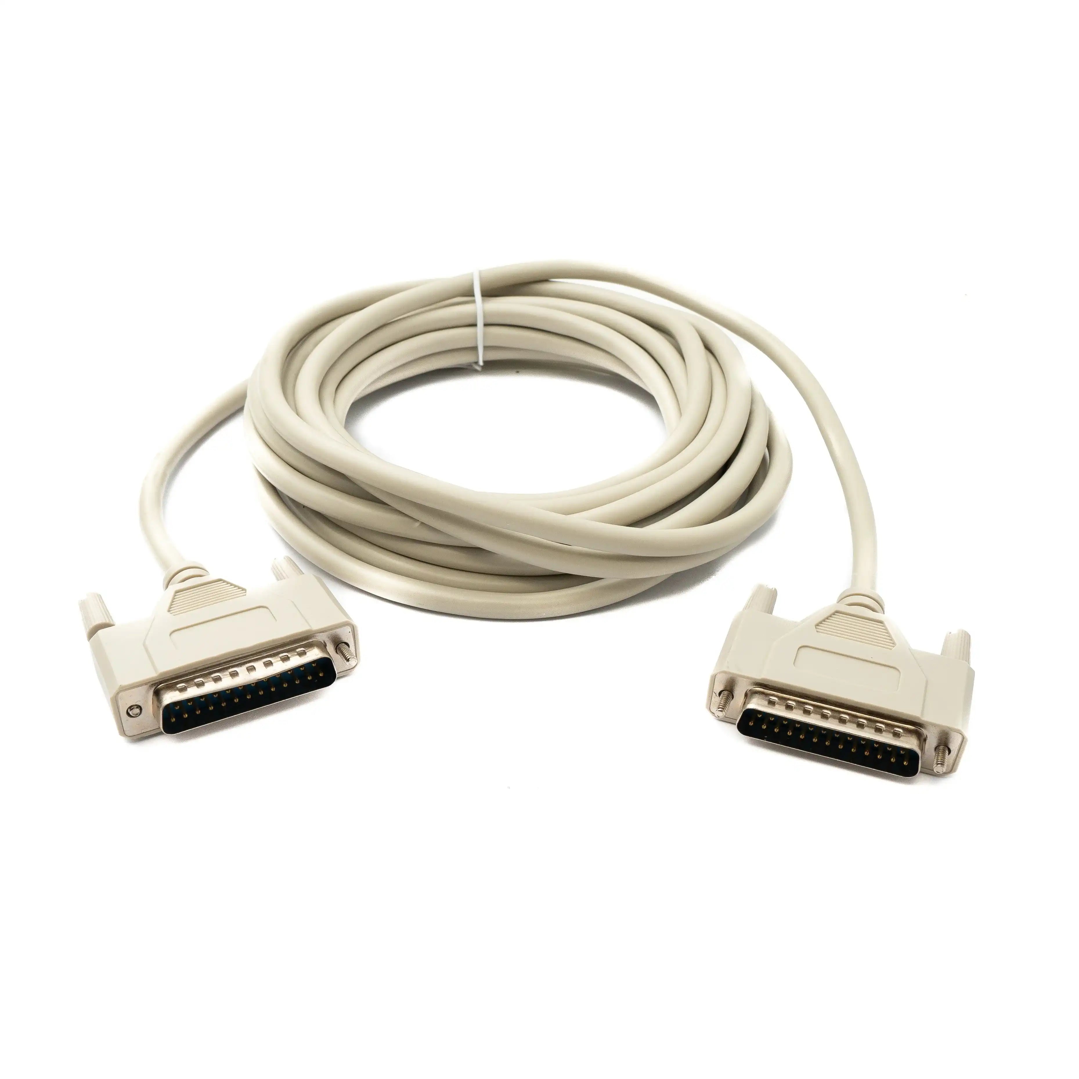 D Sub Kabel RS530 DB25 Stecker Zu Stecker Grau 5 Meter Hochwertiges Seriell Kabel