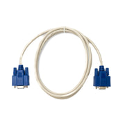 SYSTEM-S D Sub Nullmodem Kabel 150 cm 9 Pin Stecker zu Stecker RS232 in Grau