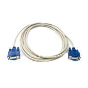 D Sub Nullmodem Kabel 3 m 9 Pin Stecker Zu Stecker RS232 Grau Seriell Anschlusskabel Für PC