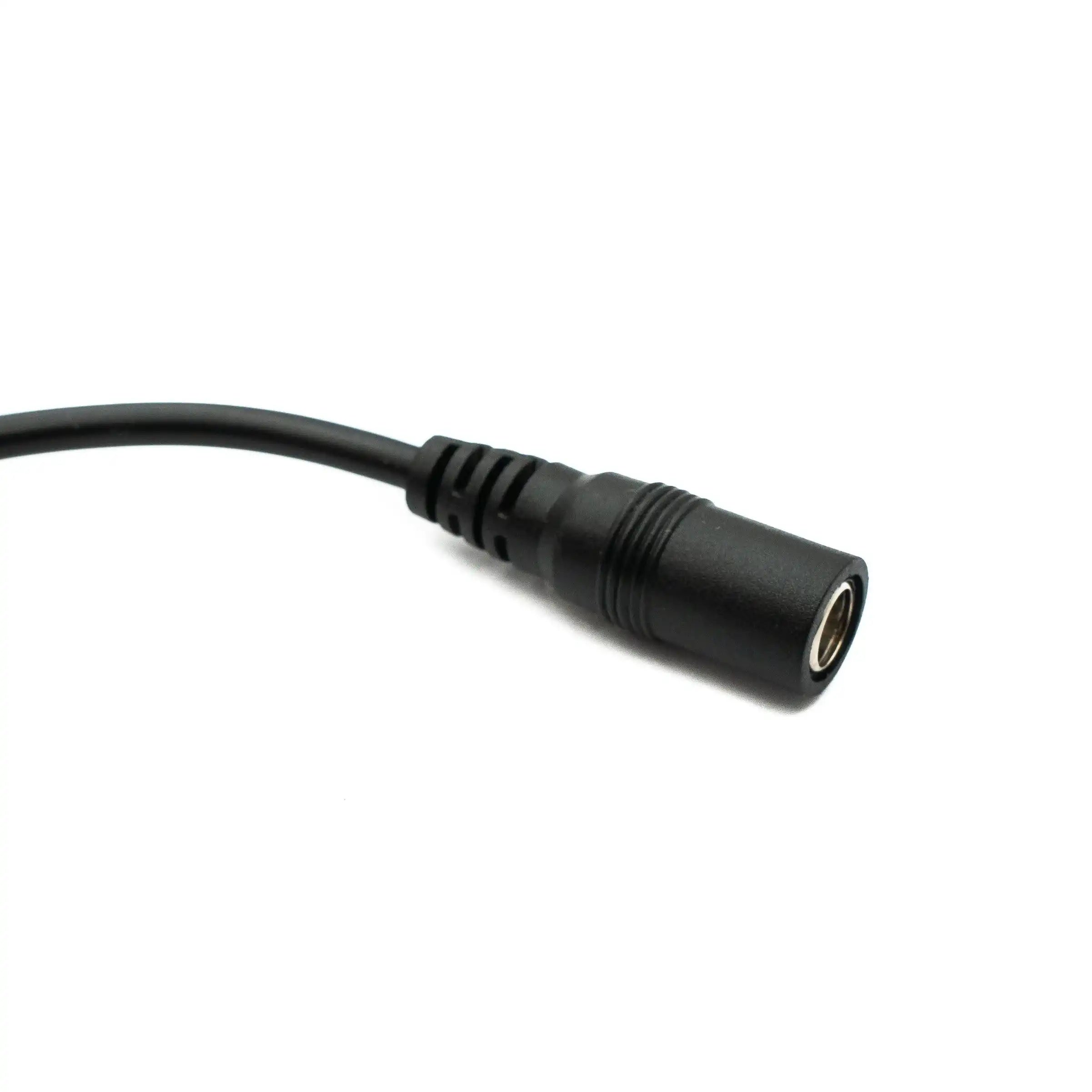 DC Kabel 5,5 x 2,1 mm Stecker Zu Buchse Mit An Aus Schalter Schwarz Ideal Für DC Geräte 20 cm