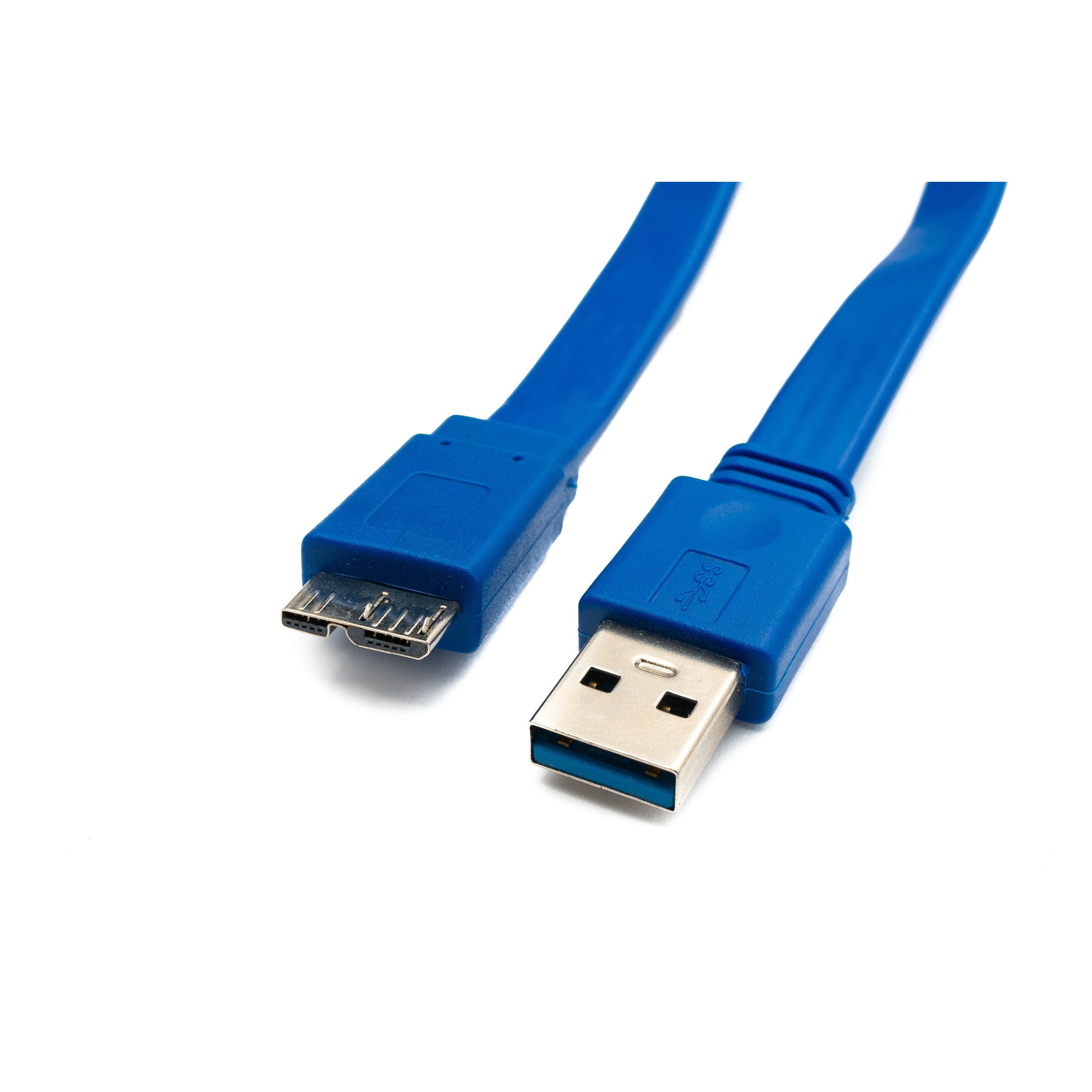 USB 3.0 Hub Vier Ports Typ A Individuell Umschaltbar Mit LED Blau Je Anschluss Schwarz