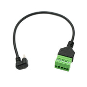USB 3.1 Kabel 30 Cm Typ C Stecker Zu 5 Pin Terminalblock Buchse U Turn Winkel Adapter