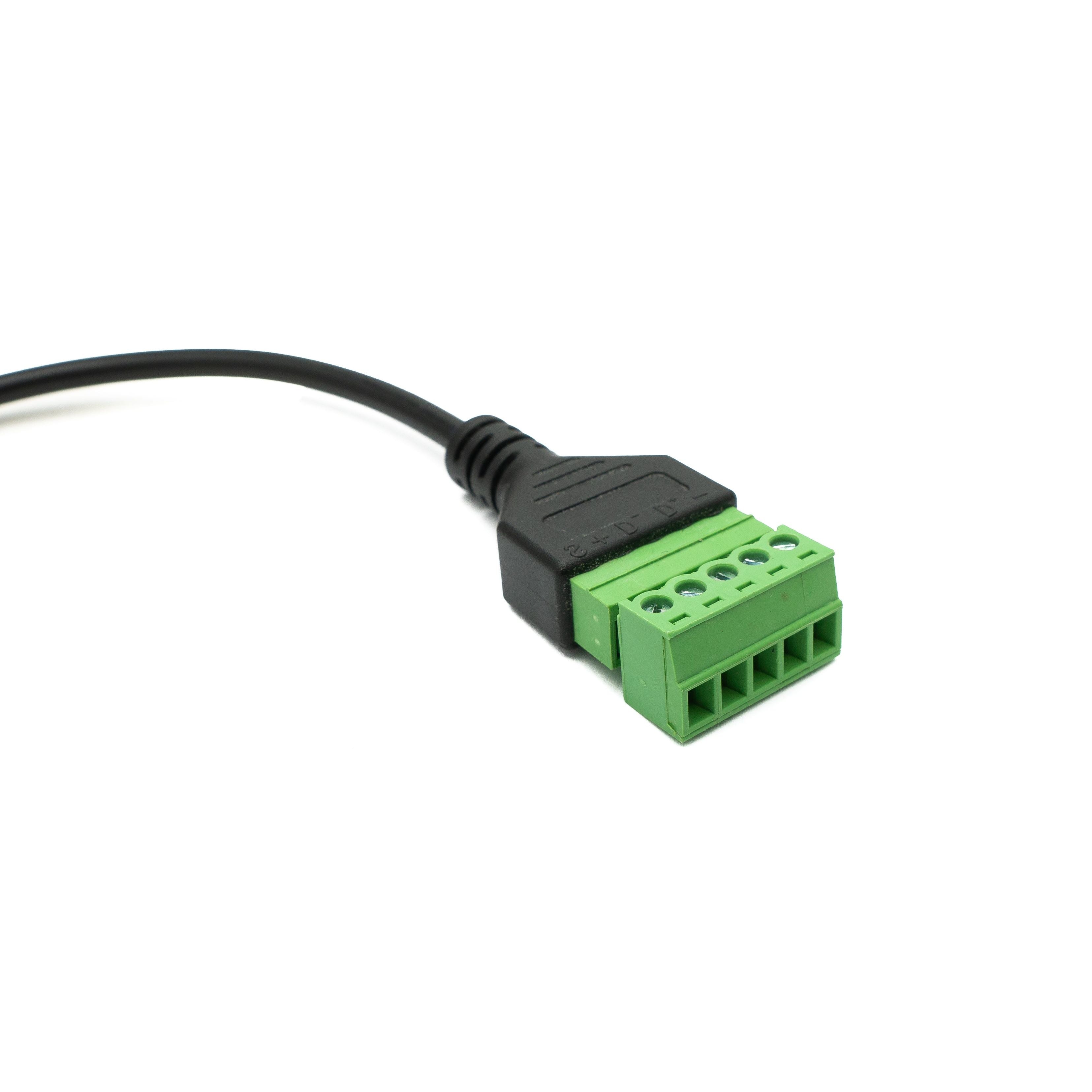 USB 3.1 Kabel 30 Cm Typ C Stecker Zu 5 Pin Terminalblock Buchse U Turn Winkel Adapter