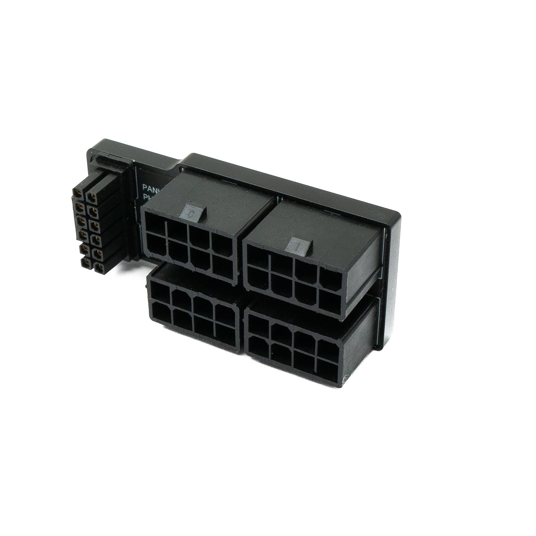 SYSTEM-S ATX3.0 Adapter PCI-E 5.0 12 Pin Buchse zu 32 Pin Stecker Up Angled Winkel für RTX 5090Ti 4080