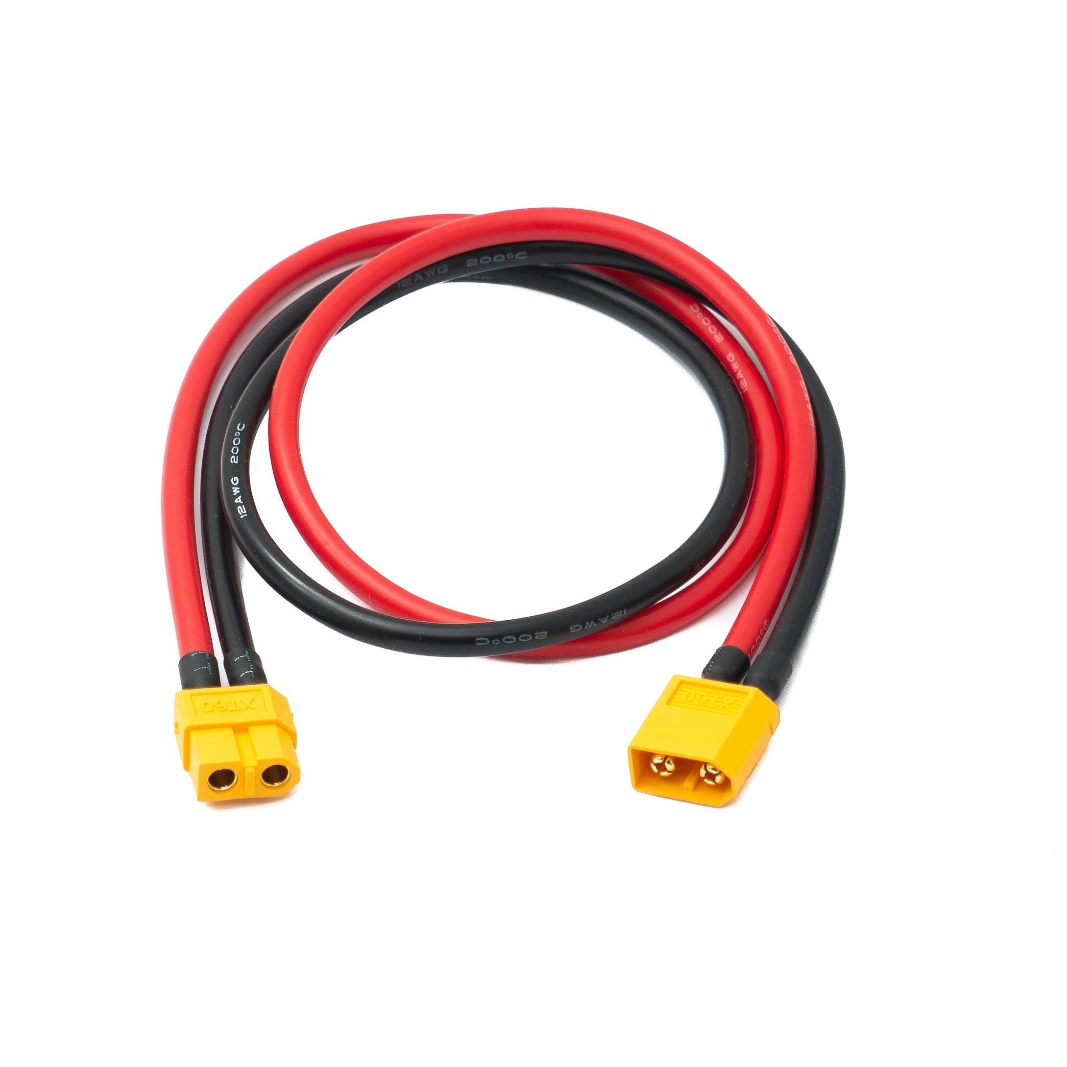 SYSTEM-S XT60 12AWG Kabel 50 cm Stecker zu Buchse Verlängerung für Solarpanel Solarmodul