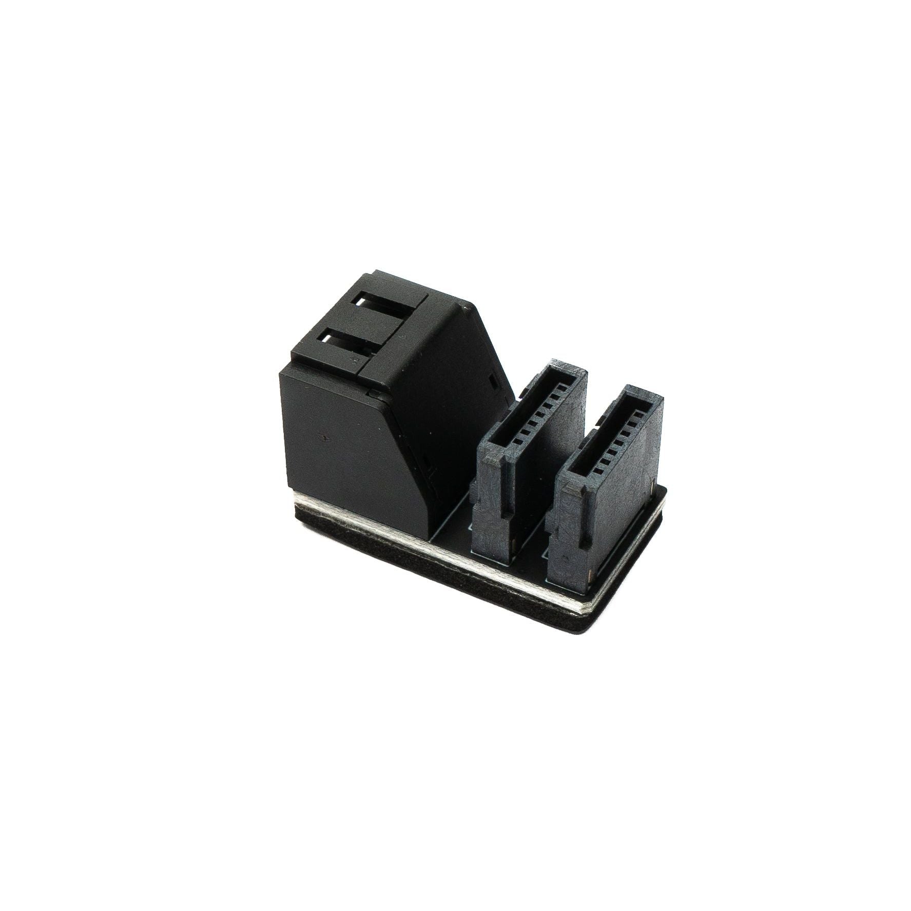 System-S SATA Adapter 2x7Pin Buchsen Zu 2x Stecker Kabel 90 Grad Abgewinkelt Für Mainboard HDD SSD