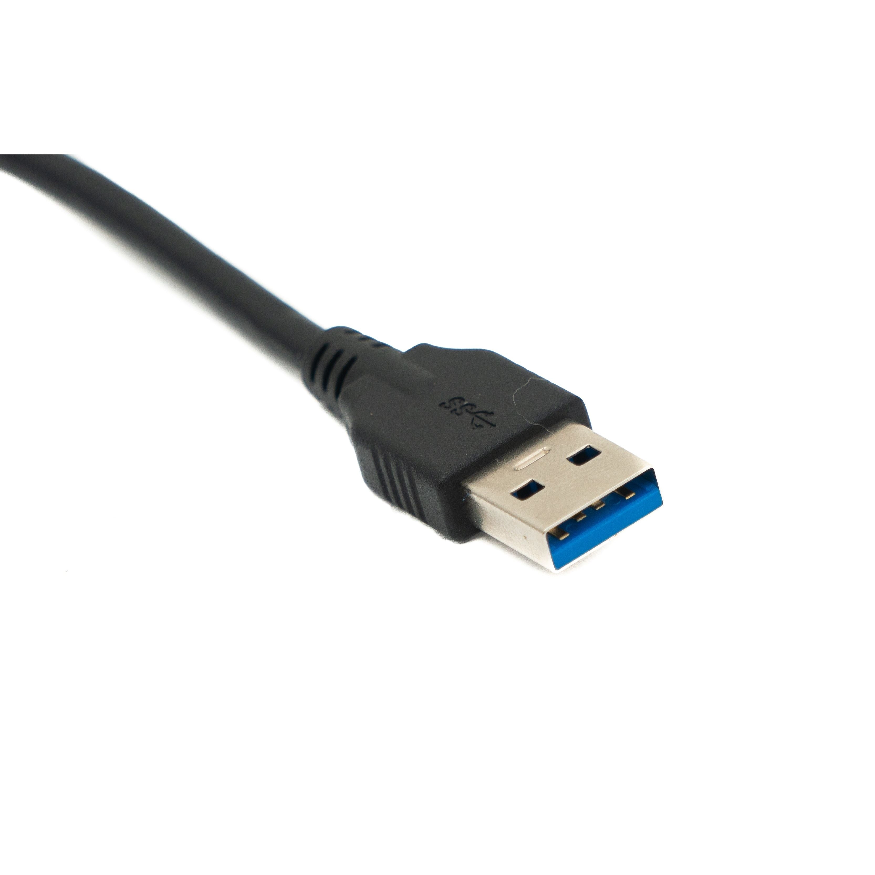 USB 3.0 Kabel Typ A Linkswinkel Stecker Zu Stecker 40 cm Schwarz SuperSpeed 5 Gbps