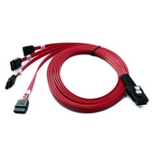 SFF-8087 Mini SAS Kabel 100 Zentimeter Zu 4x SATA 7-Pin Für RAID Festplatten Und Motherboard