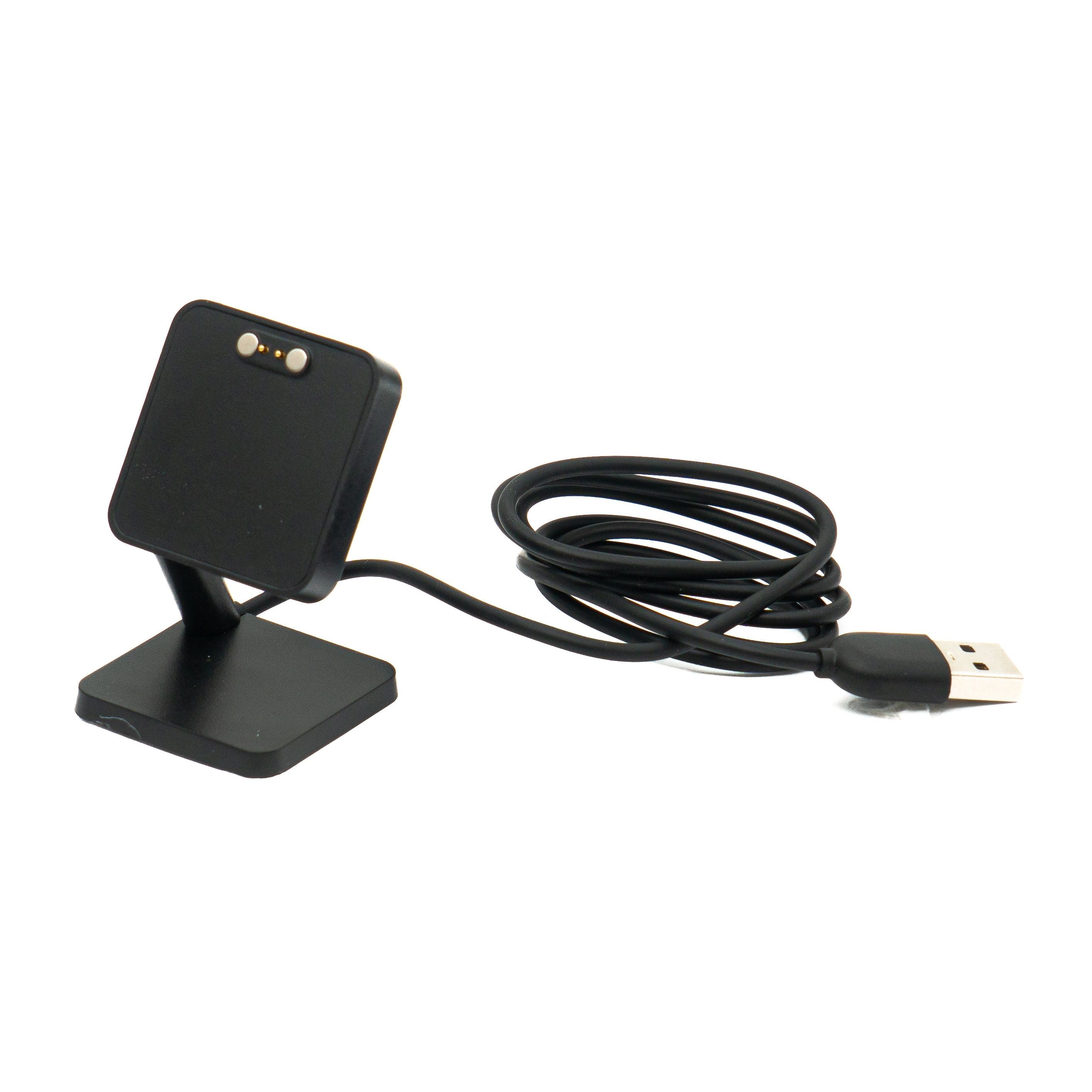 USB ZweipunktNull Ladestation Und Kabel Für QYC GTC GTS Smartwatch Magnetisch Schwarz Kompatibel 100 cm