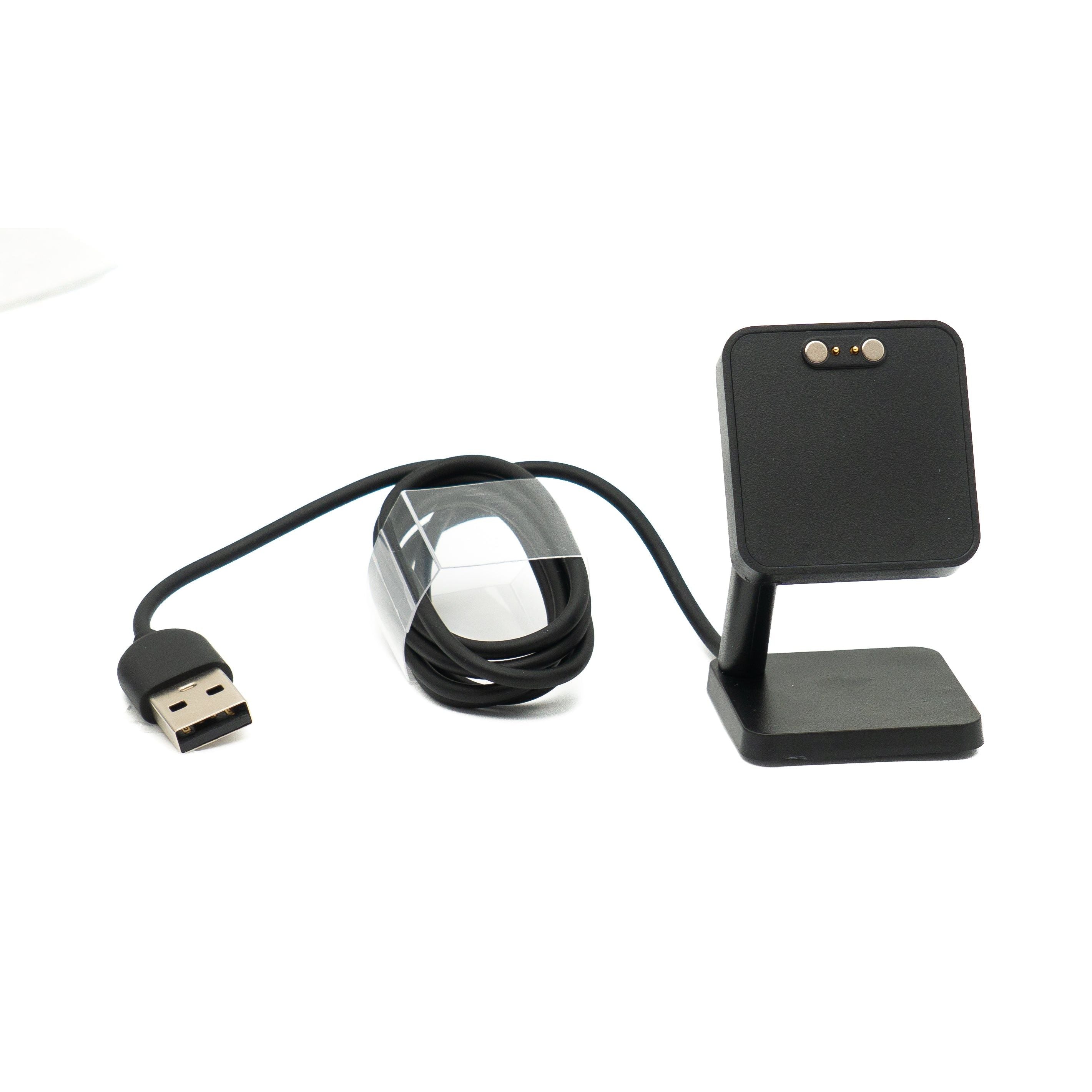 USB ZweipunktNull Ladestation Und Kabel Für QYC GTC GTS Smartwatch Magnetisch Schwarz Kompatibel 100 cm