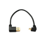 Linksgewinkelt USB C Auf USB A Kabel USB 3.1 Gen 1 Schnelle 5 Gbit/s Datenübertragung Schwarz 25 cm
