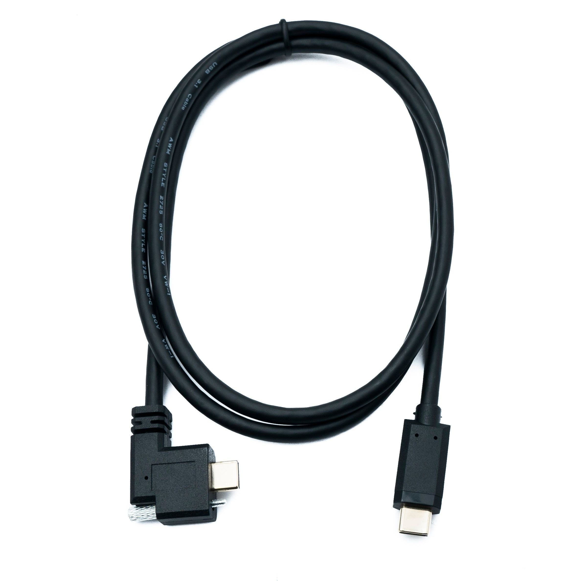 System S USB 3 Gen 2 Kabel Typ C Stecker Zu Stecker Winkel Links Rechts Screw 10 Gbit Sekunde 100 Cm