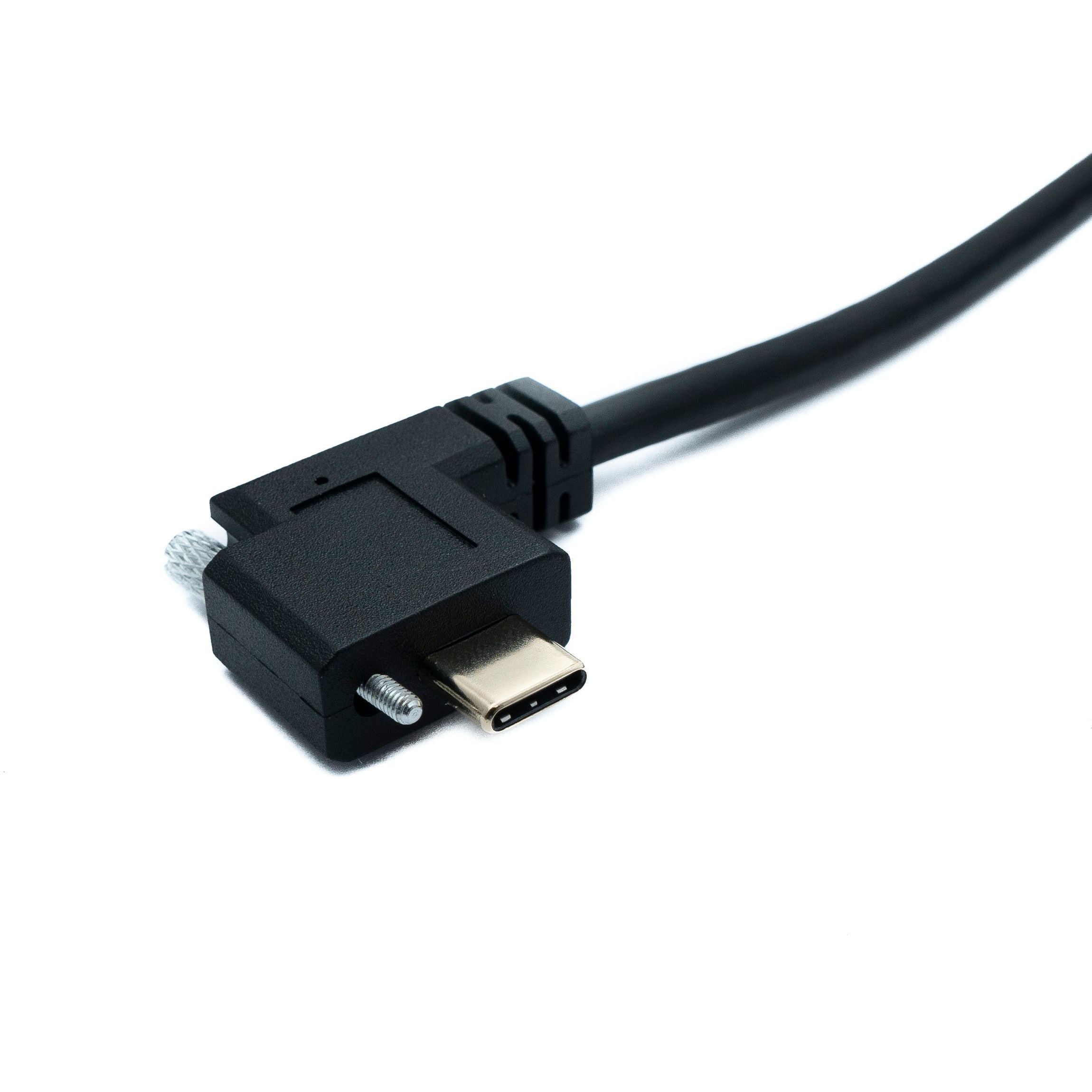 System S USB 3 Gen 2 Kabel Typ C Stecker Zu Stecker Winkel Links Rechts Screw 10 Gbit Sekunde 100 Cm