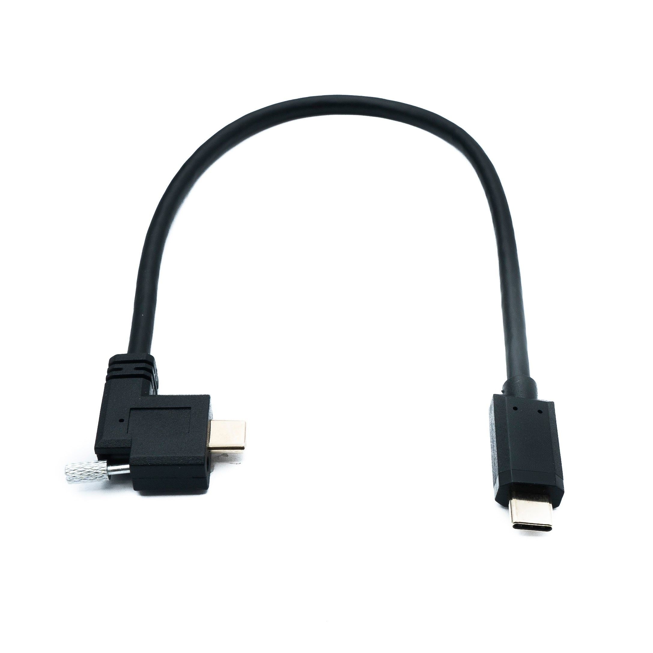 USB 3.1 Gen 2 Kabel 30 cm Typ C Stecker Zu Stecker Winkel Left Right 10 Gbit/s Highspeed