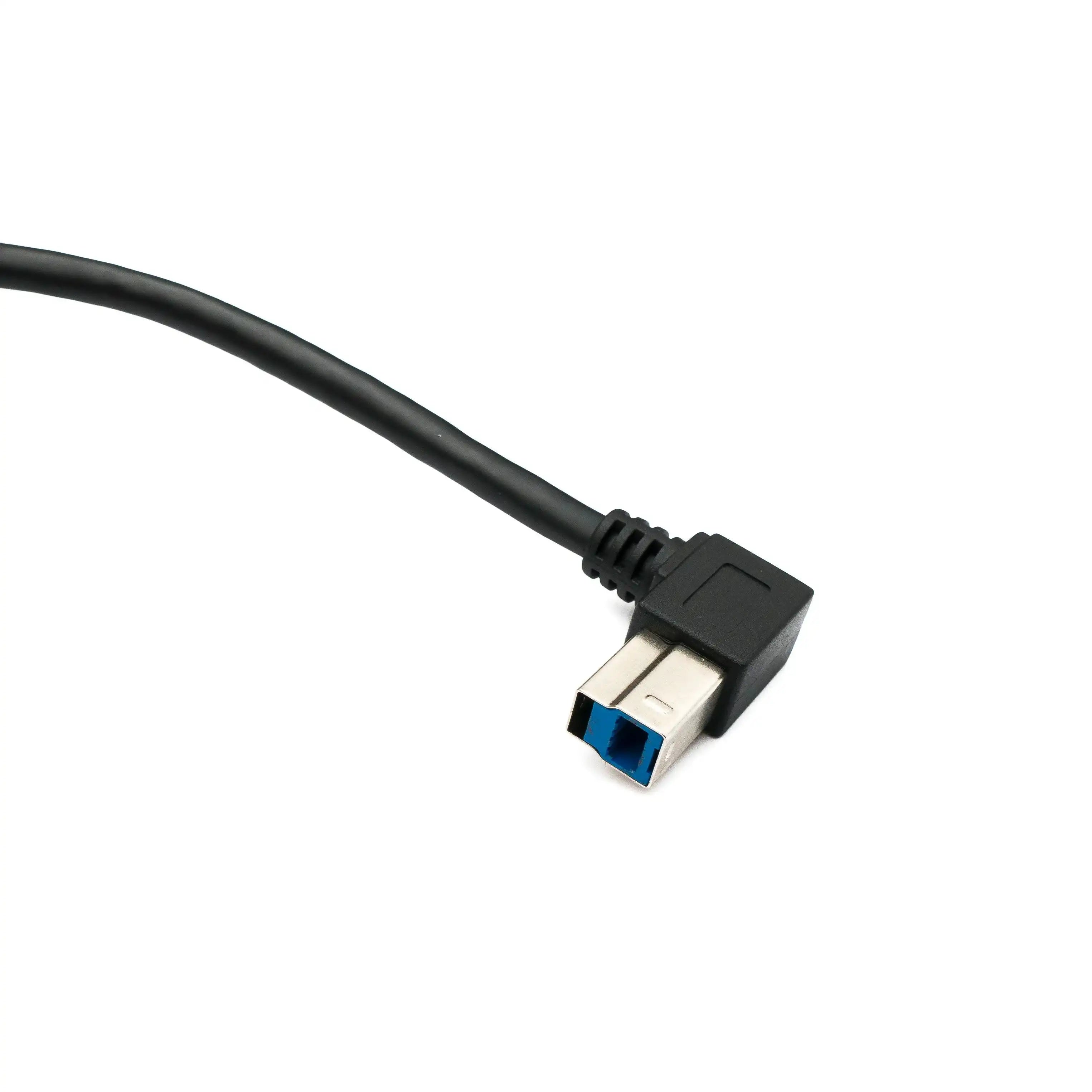 USB 3 0 Kabel Typ B Zu Typ A Winkel Down Angled 50 cm SuperSpeed 5 Gbit/s Maximale Leistung 4,5 W