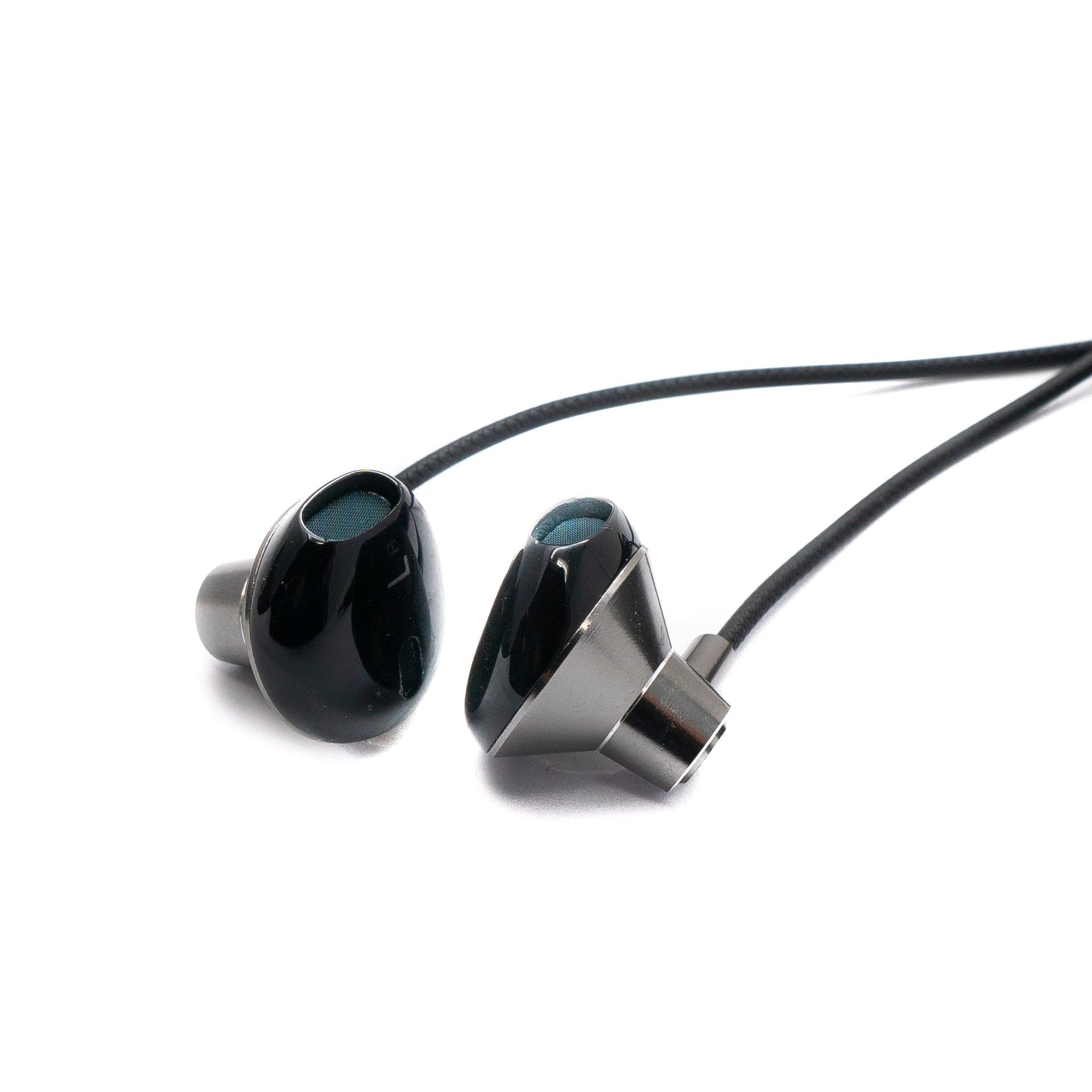 Stereo In Ear Noise Cancelling Kopfhörer USB 2.0 Mit Lautstärkeregler Und Mikrofon 2 m Kabel Grau