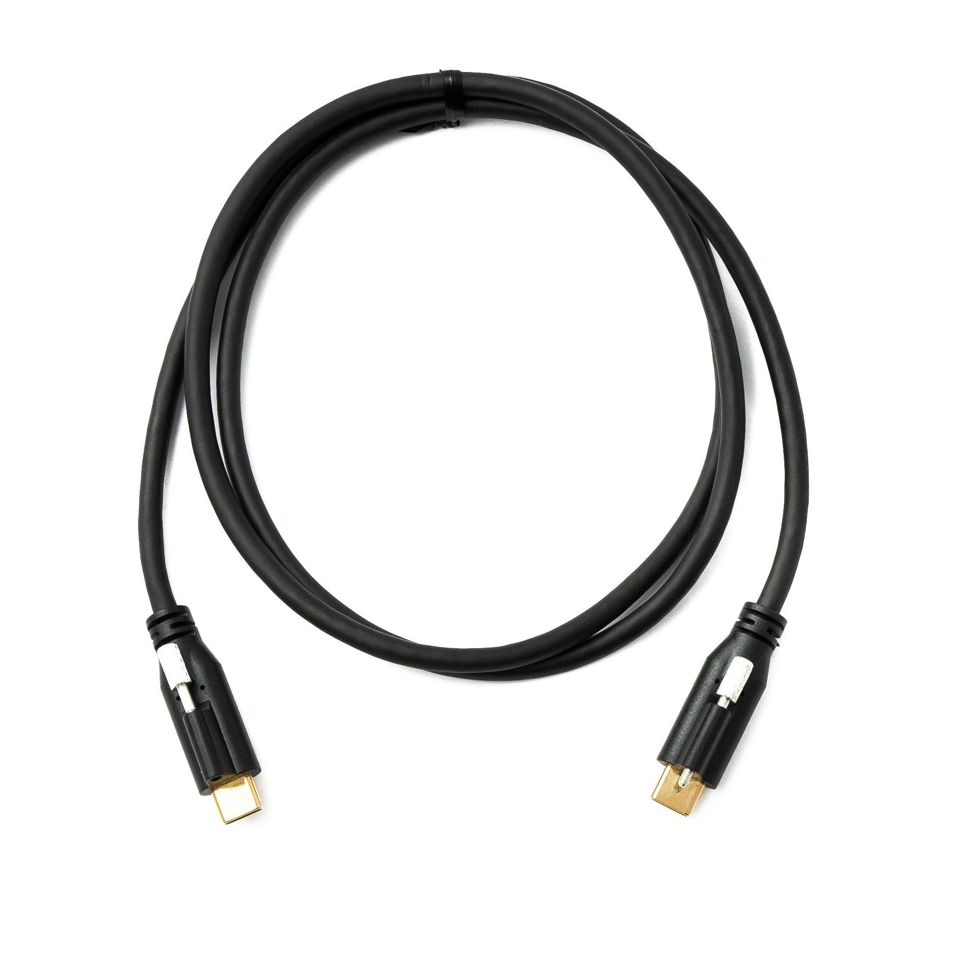 SYSTEM-S USB 3.1 Gen 2 Kabel 100 cm Typ C Stecker zu Stecker Panel Mount 10 Gbit/s 100W