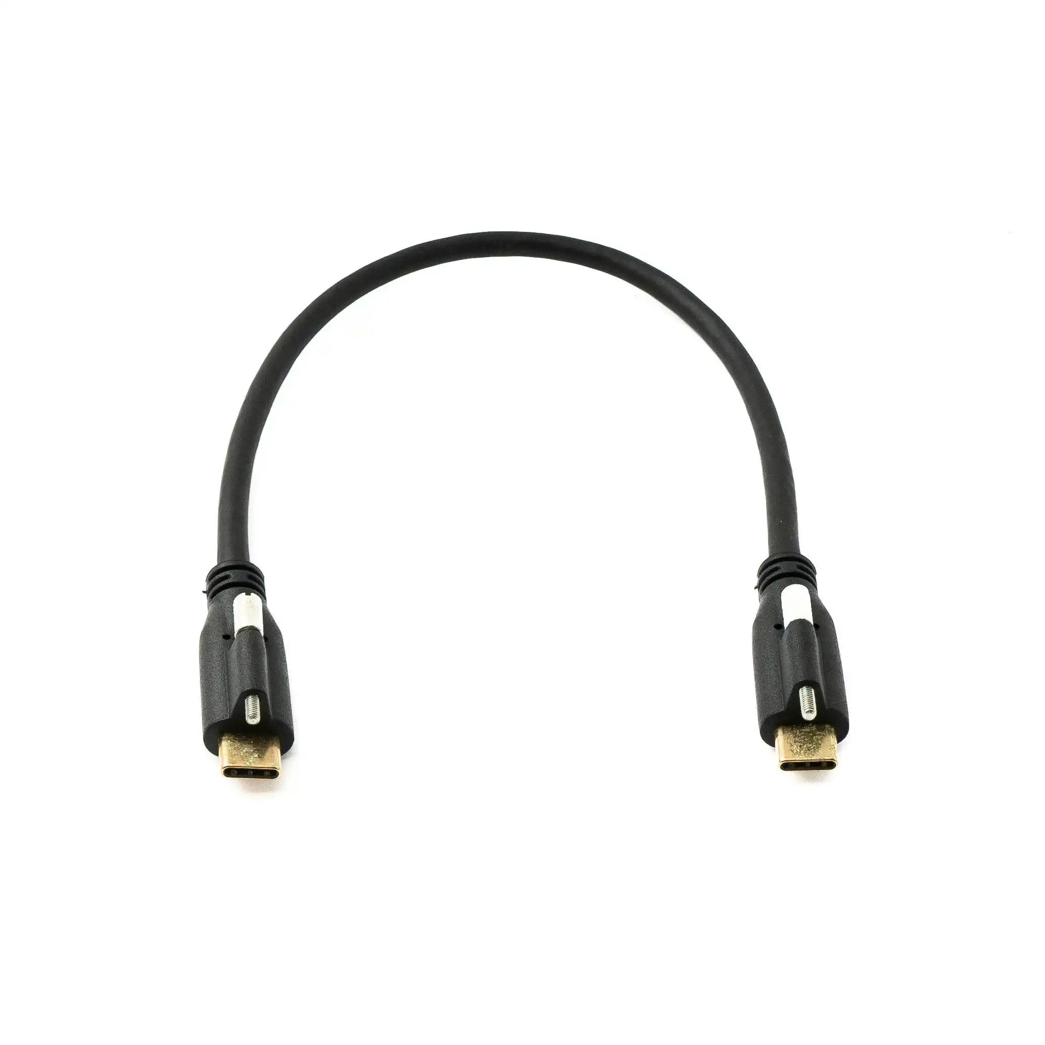 System-S USB 3.1 Gen 2 Kabel Typ C Zu Typ C Panel Mount 10 Gbit/s 100W 30 cm Hochwertig