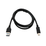Systemhaus Zakaria USB C auf USB A Kabel USB 3.1 5 Gbit/s Schwarz 100 cm Robustes Premium