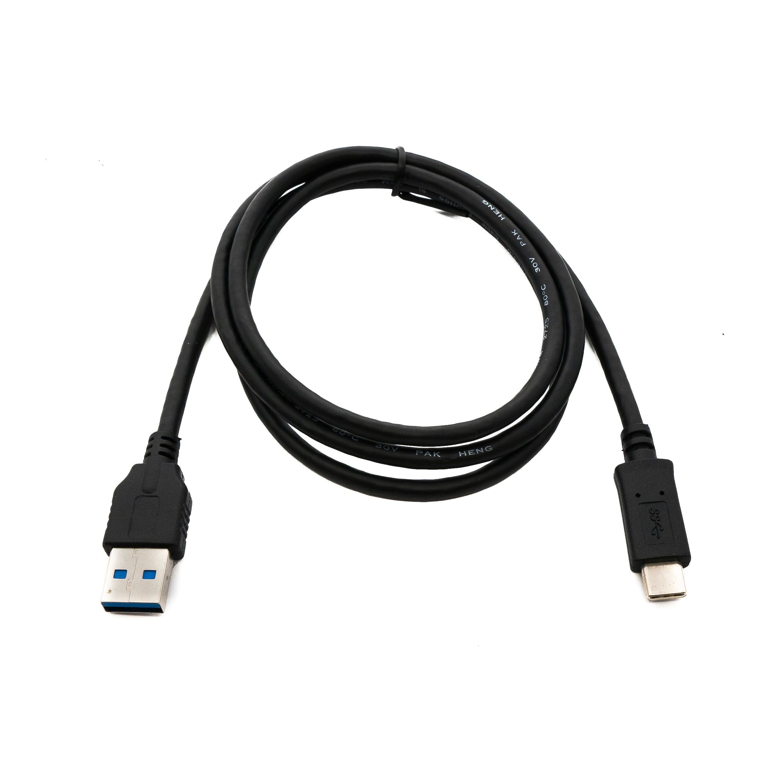 Systemhaus Zakaria USB C auf USB A Kabel USB 3.1 5 Gbit/s Schwarz 100 cm Robustes Premium