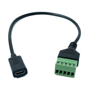 USB C Kabel Adapter 30 Zentimeter Typ C Buchse Zu 5Poligem Leiterplattenstecker Schwarz Premium