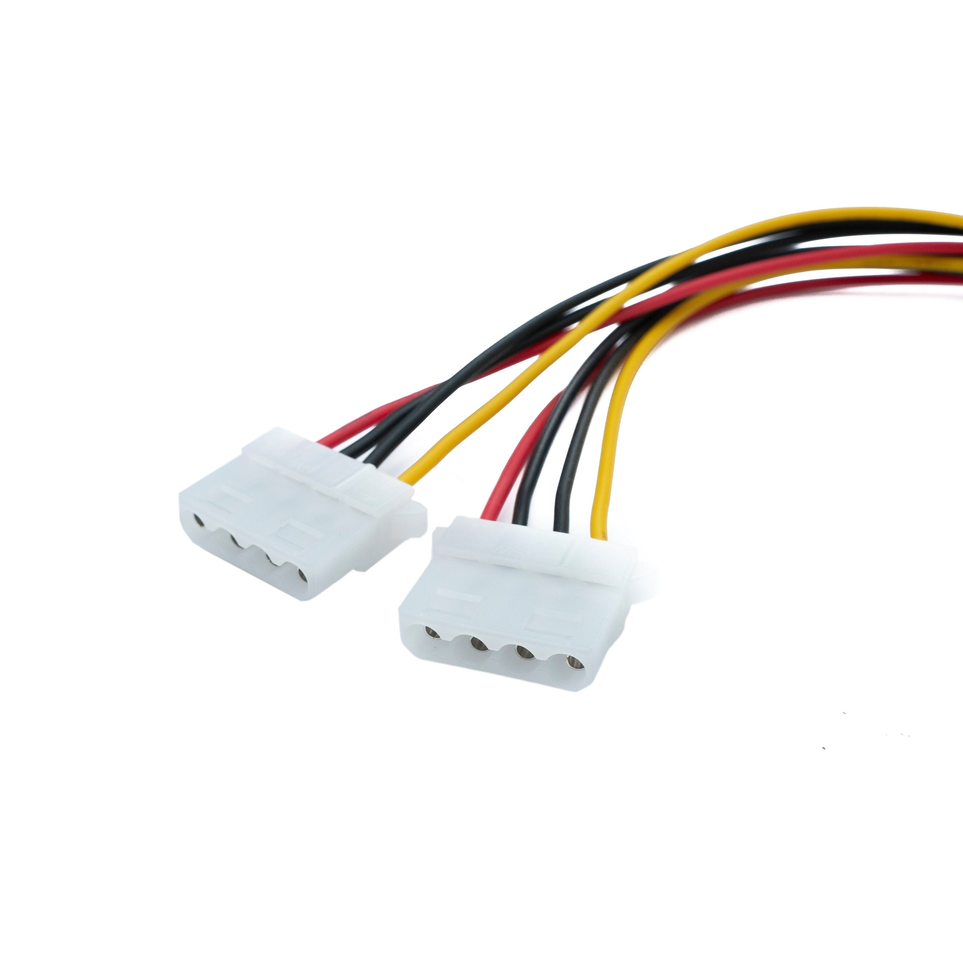Systemhaus Zakaria Molex LP4 IDE Stromkabel 20 cm Splitter Von 1 Auf 2 Peripherieanschlüsse