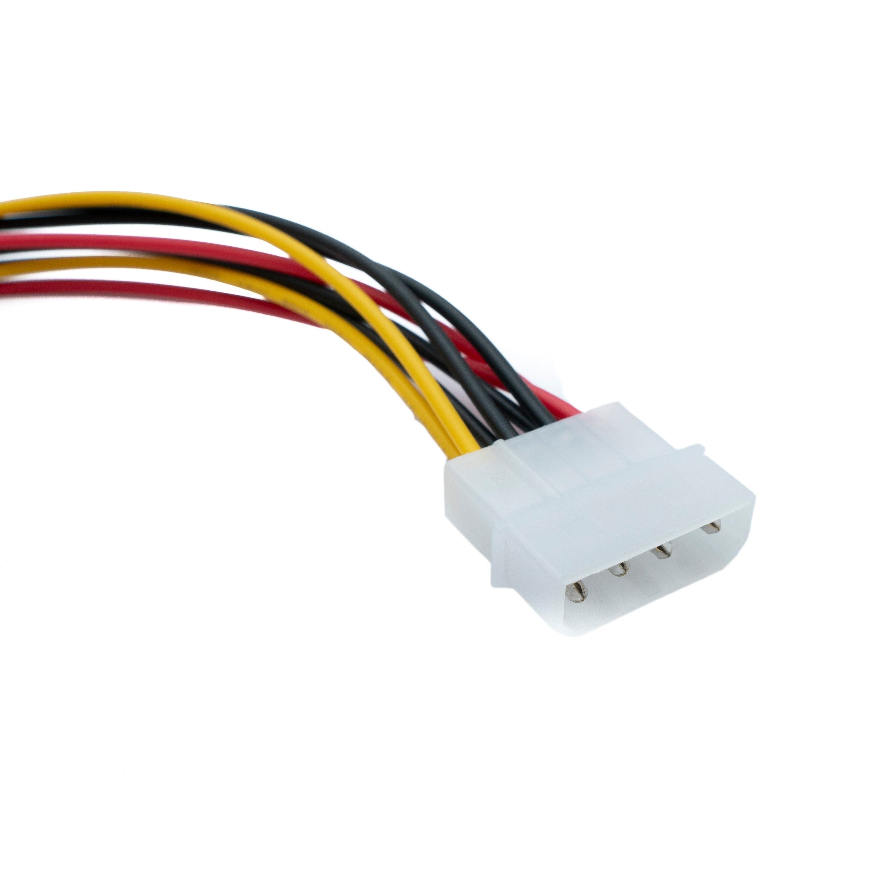 Systemhaus Zakaria Molex LP4 IDE Stromkabel 20 cm Splitter Von 1 Auf 2 Peripherieanschlüsse