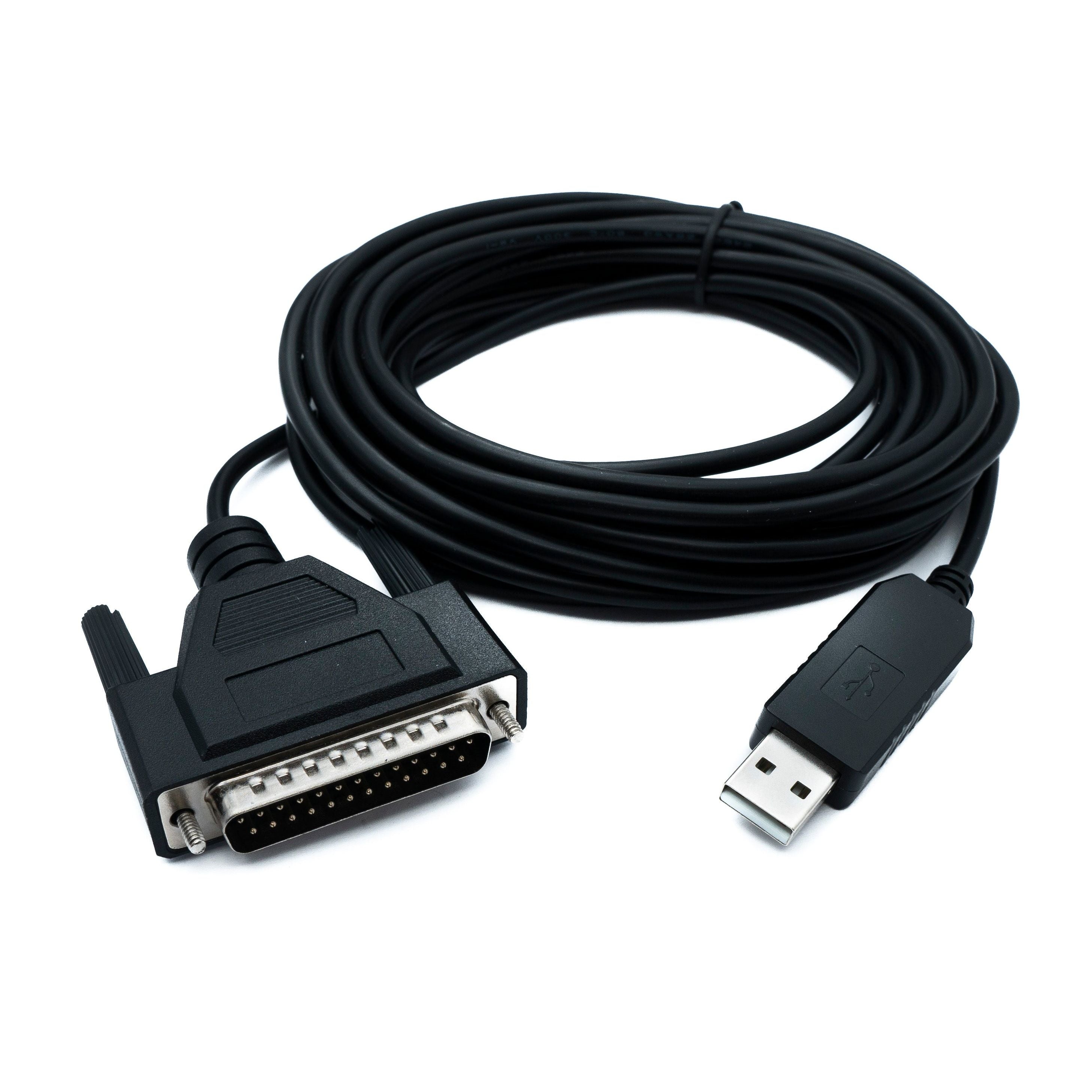 USB Zu RS232 DB25 Kabel 5 Meter USB Typ A Auf DB25 Seriell Stecker Adapterkabel Geeignet