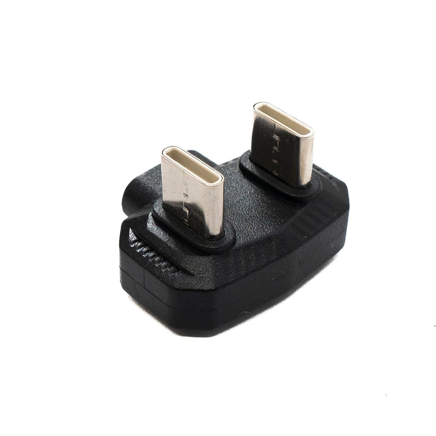 SYSTEM-S USB4 Y Adapter Typ C Stecker zu Stecker zu Buchse U Turn 180° Winkel 480Mbit/s USB 4.0