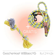 Hundeleine grau gelb Angebot mit gratis Tauseil zum spielen und zerren by Benny Burton