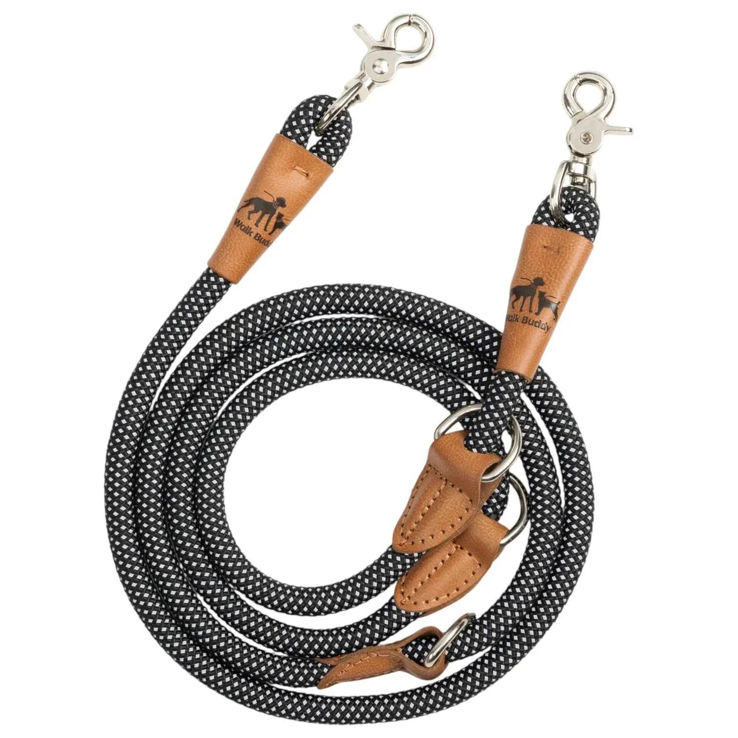 Reflektionsleine GLOW stark reflektierend längenverstellbar und vegan