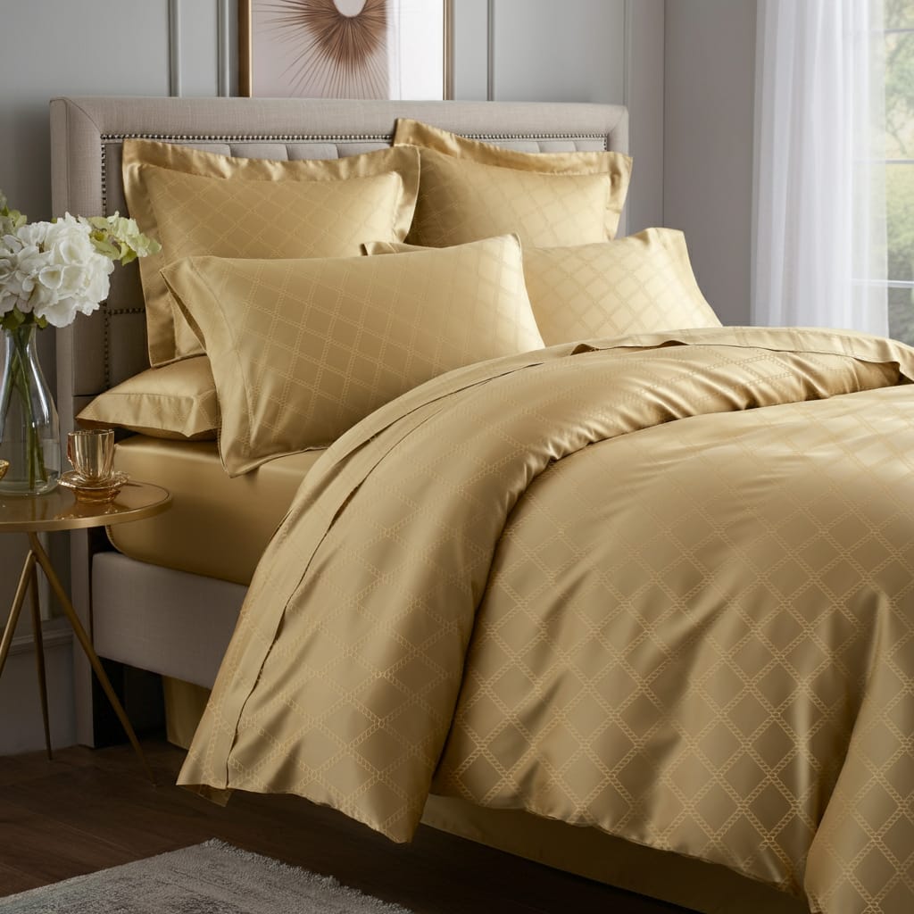 Verdura Baumwolle Jacquard Deckenbezug Aus Ägyptischer Baumwolle Mit 600 Fadendichte Und Extra Langen Stapelfasern