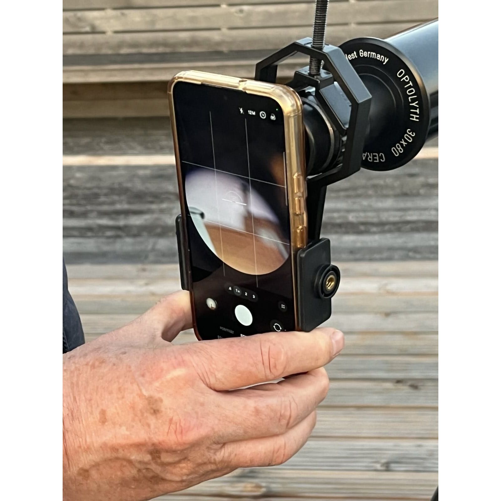 Robuste Universelle Smartphone Halterung Für Fernglas Und Mikroskop Breite 5 Bis 10 Cm