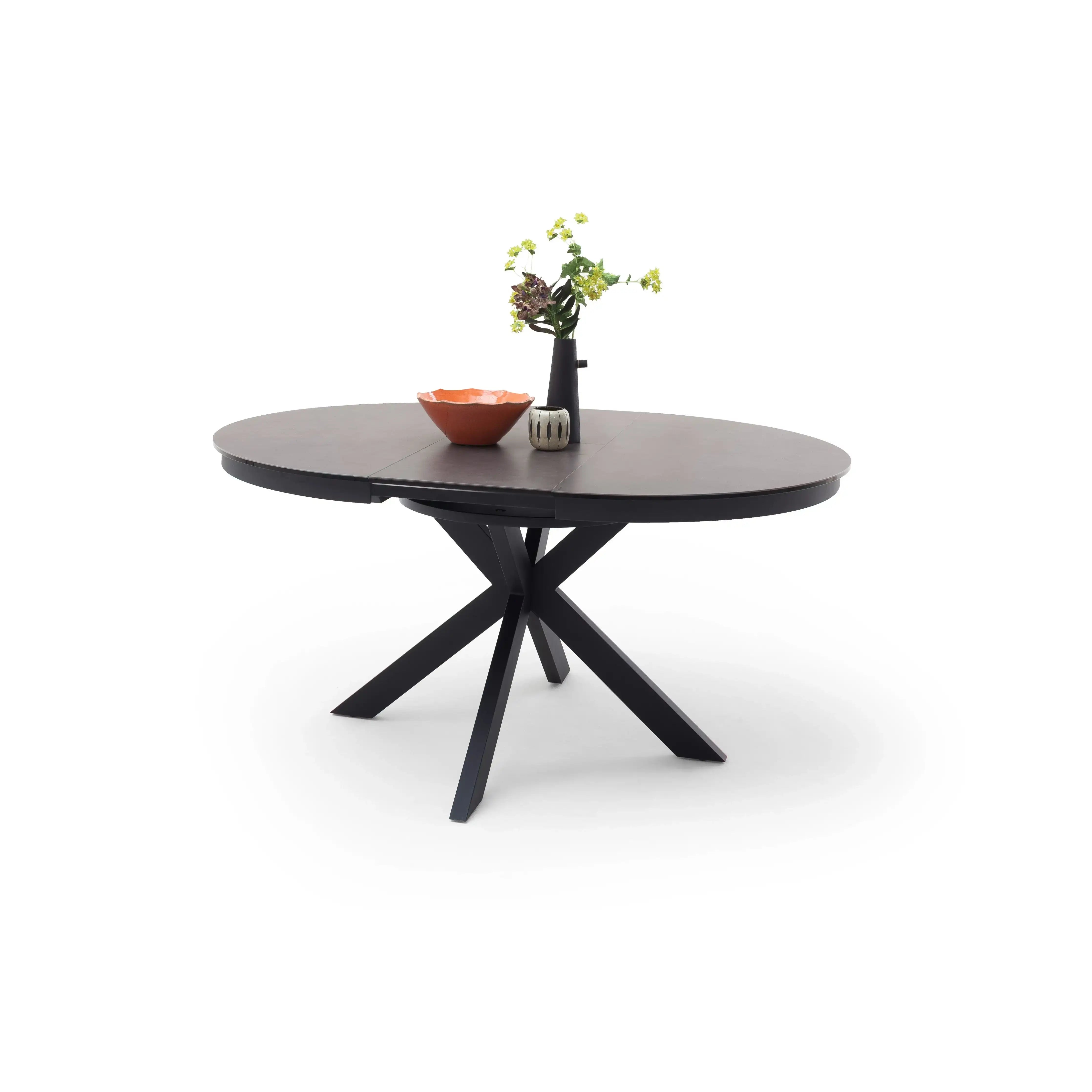 WINNIPEG Auszugstisch Mit Synchronauszug Und Klappeinlage KeramikSicherheitsglas