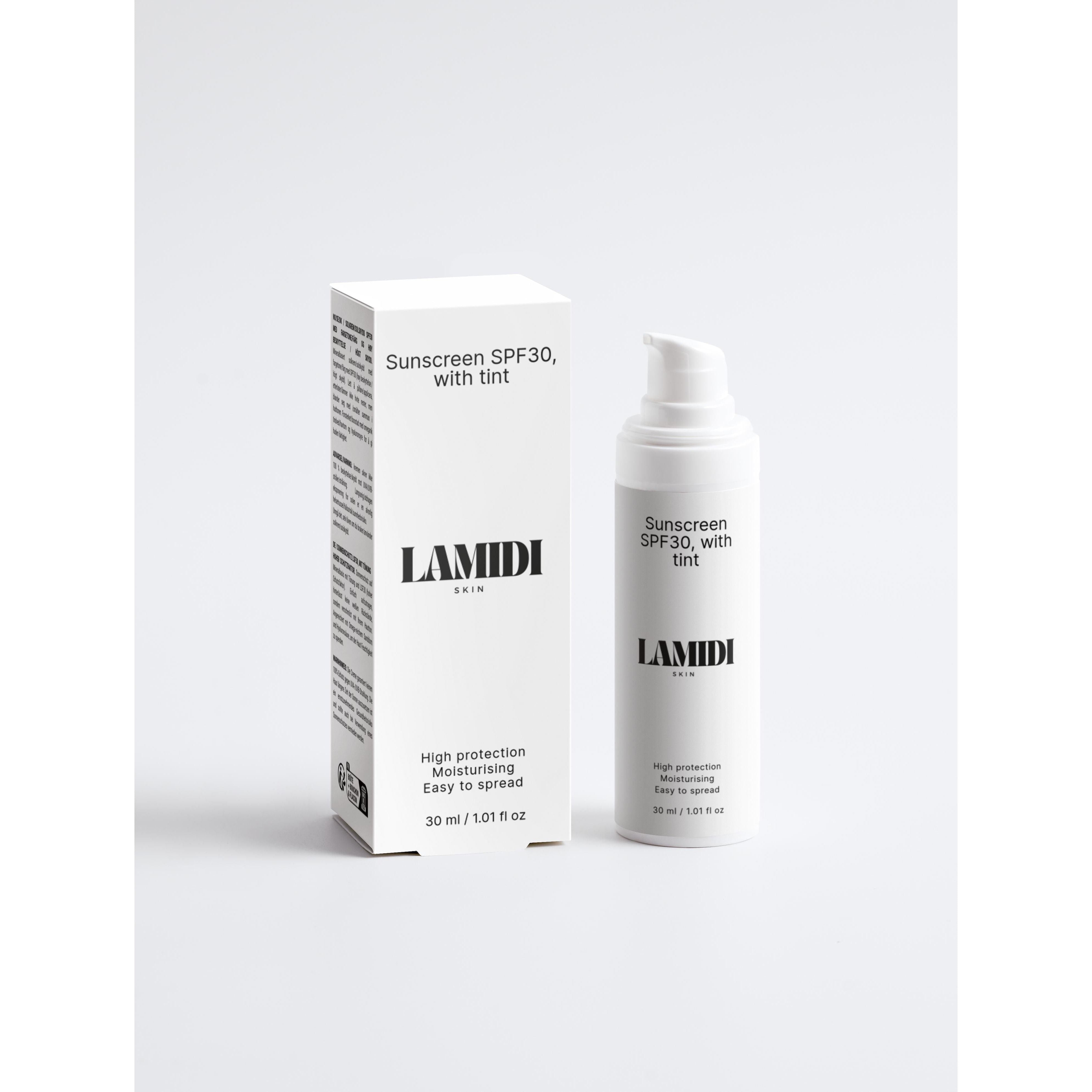 Sunscreen SPF30, with tint