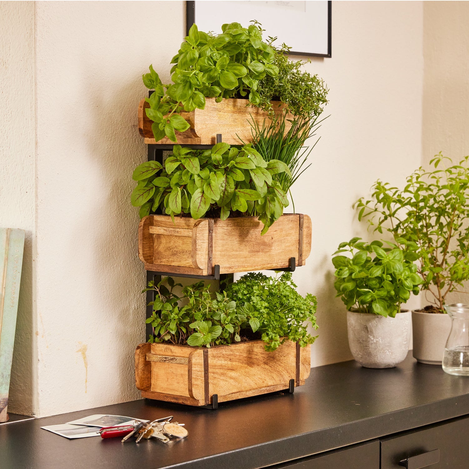 Set: 3 Ziegelformen mit Ständer